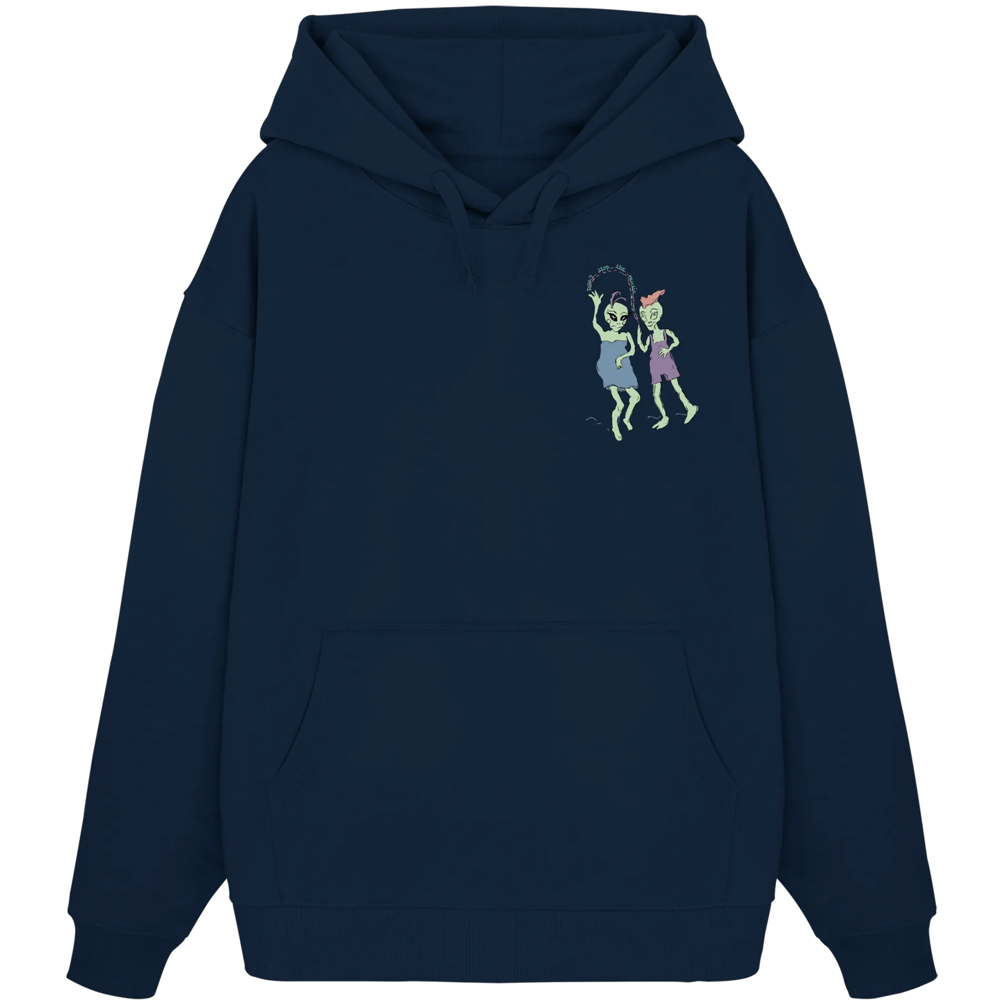 Dancing Aliens! - Organic Oversize Hoodie