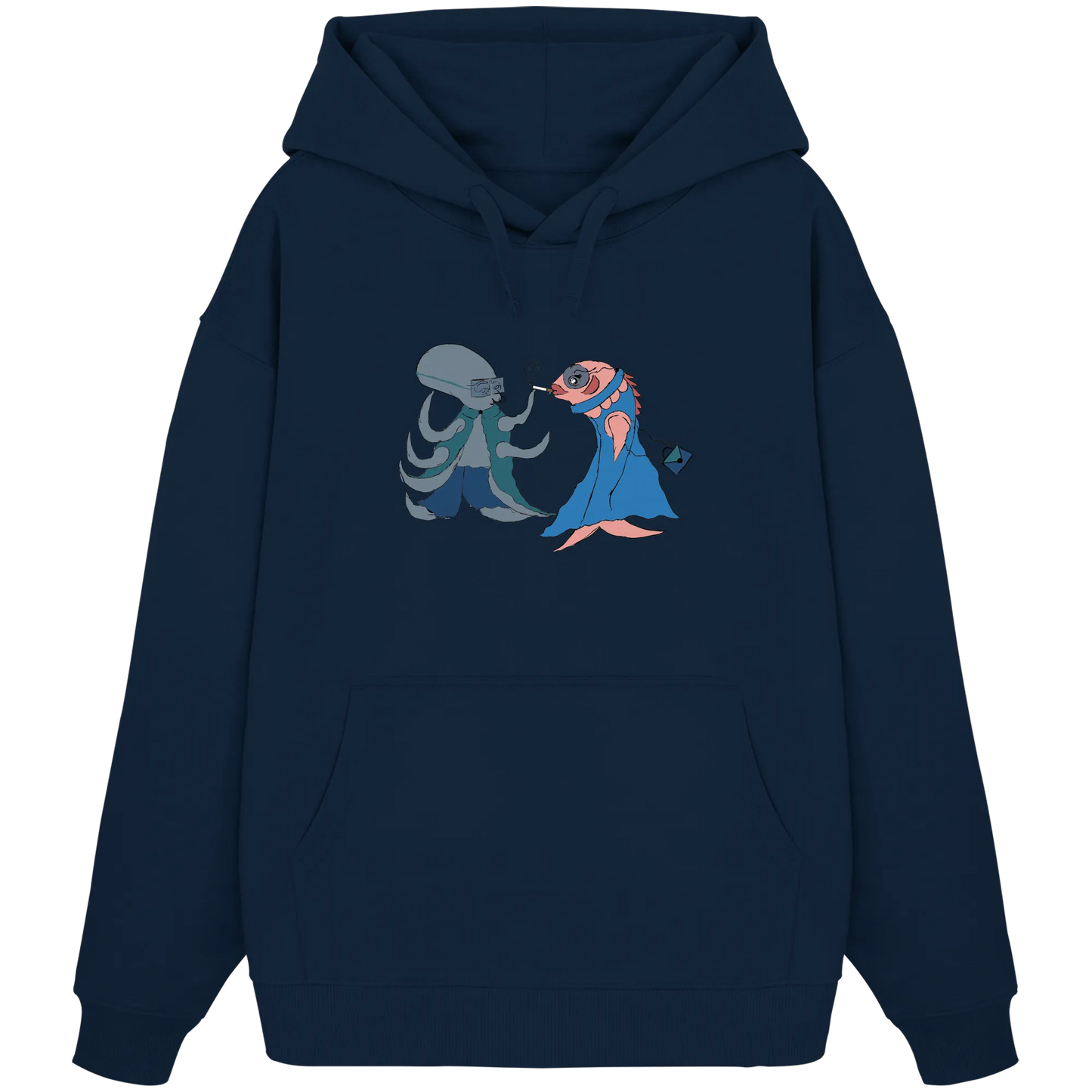 Octopus Dialogue - Organic Oversize Hoodie