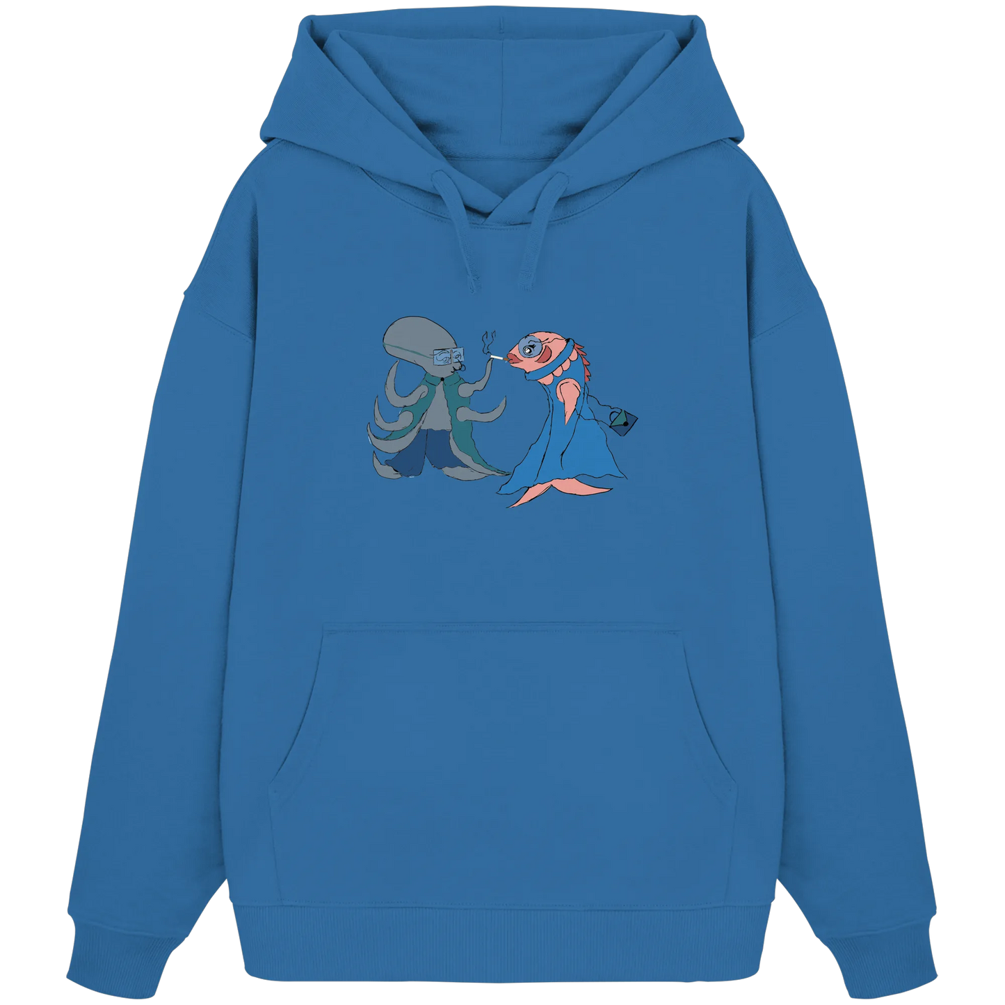 Octopus Dialogue - Organic Oversize Hoodie