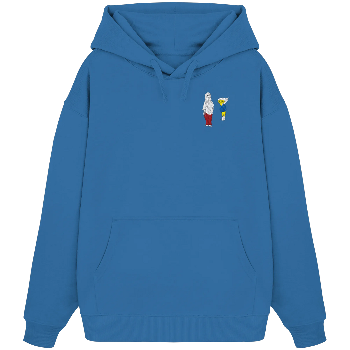 Darwin Embroidery - Organic Oversize Hoodie (Stick)
