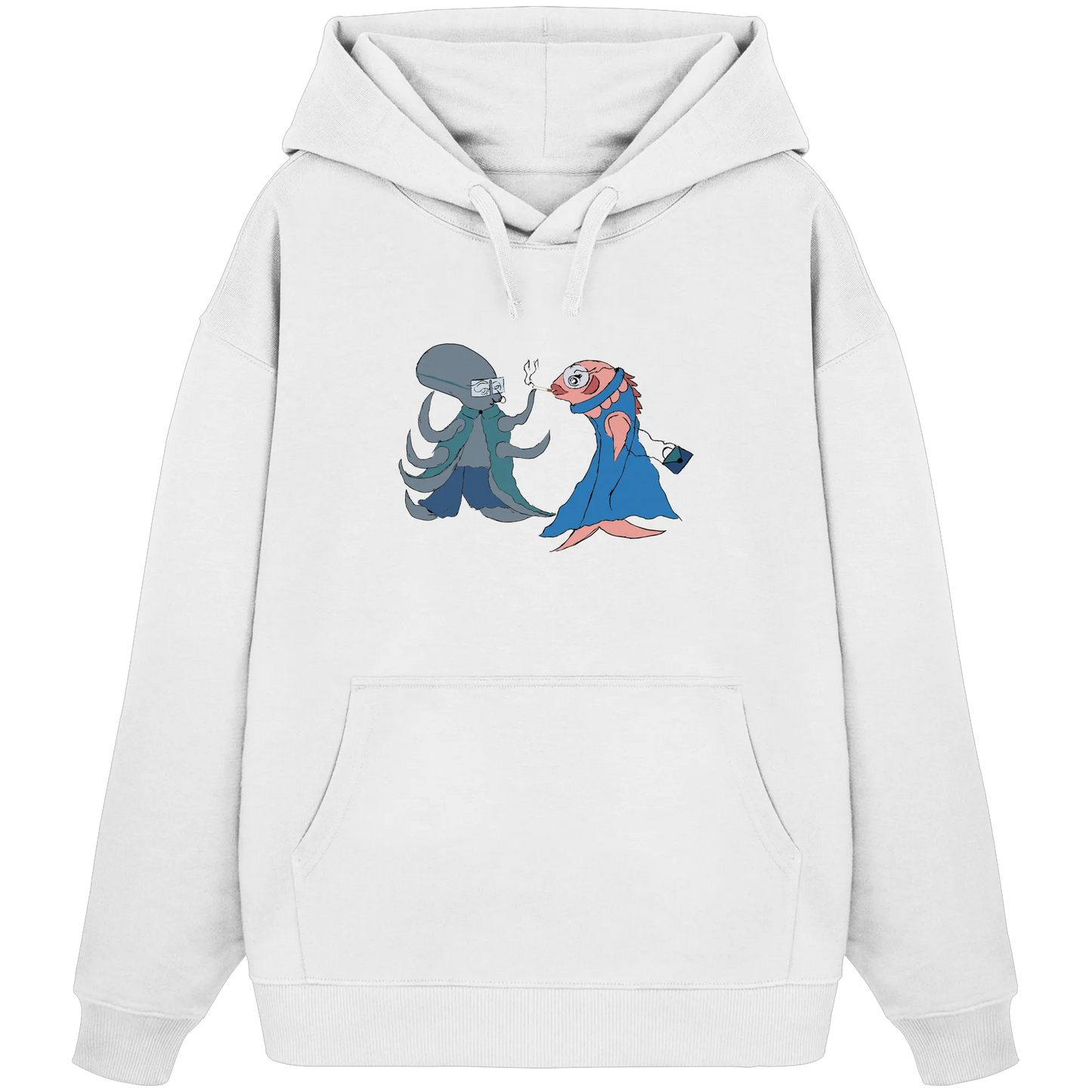 Octopus Dialogue - Organic Oversize Hoodie