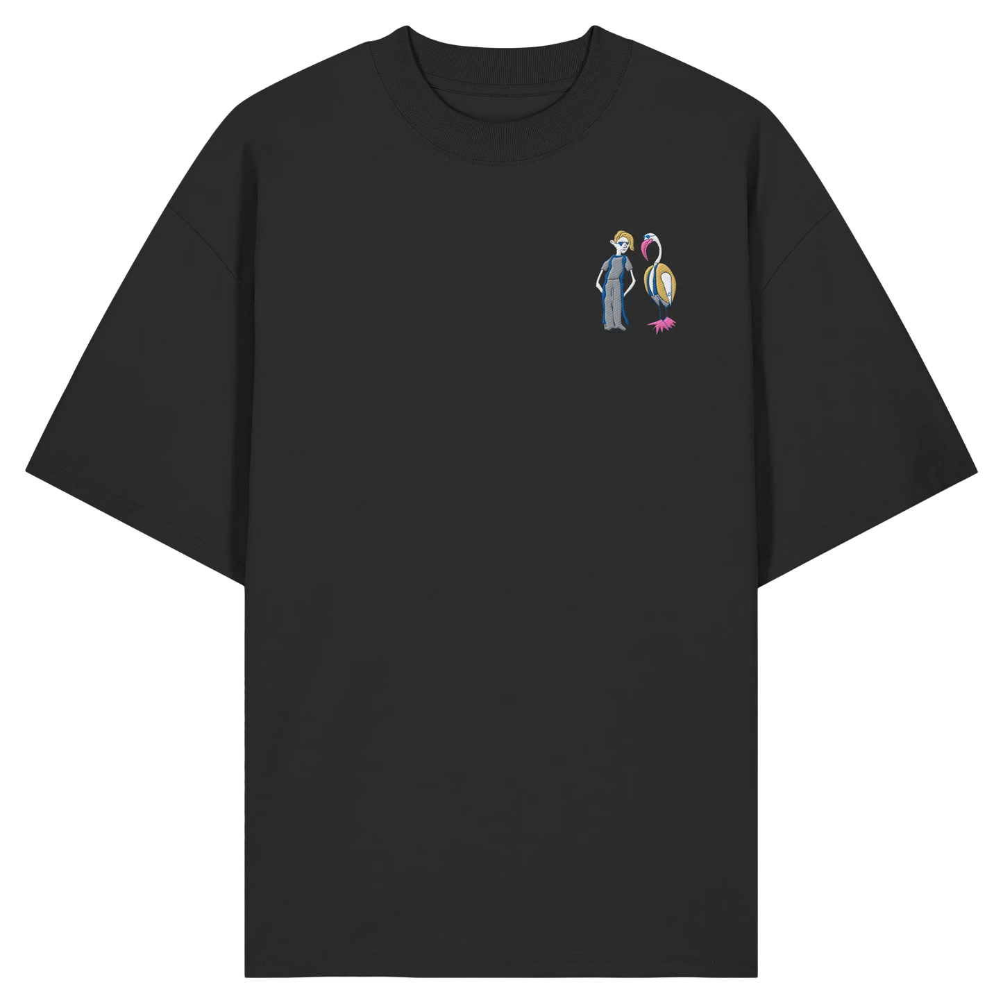 The Boy and the Heron Embroidered - Organic Oversize Shirt