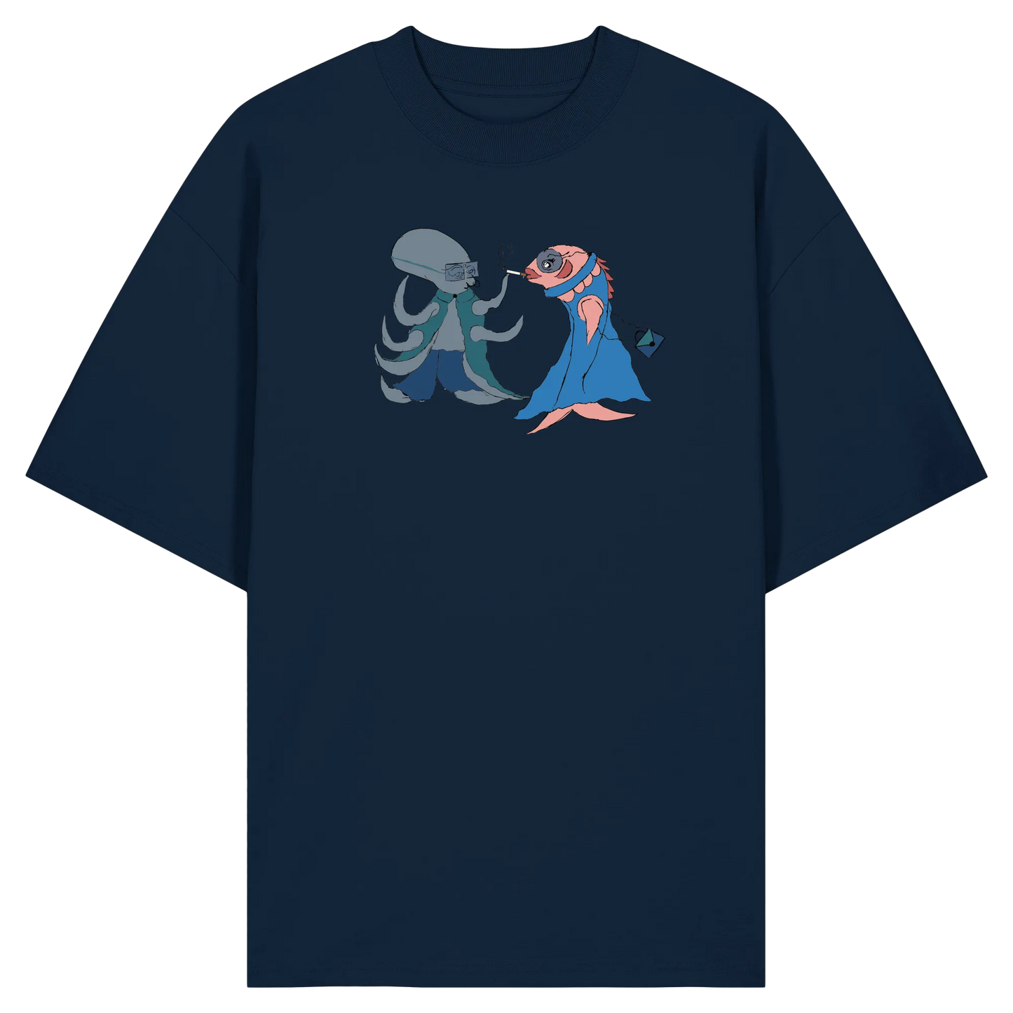 Octopus Dialogue - Organic Oversize Shirt