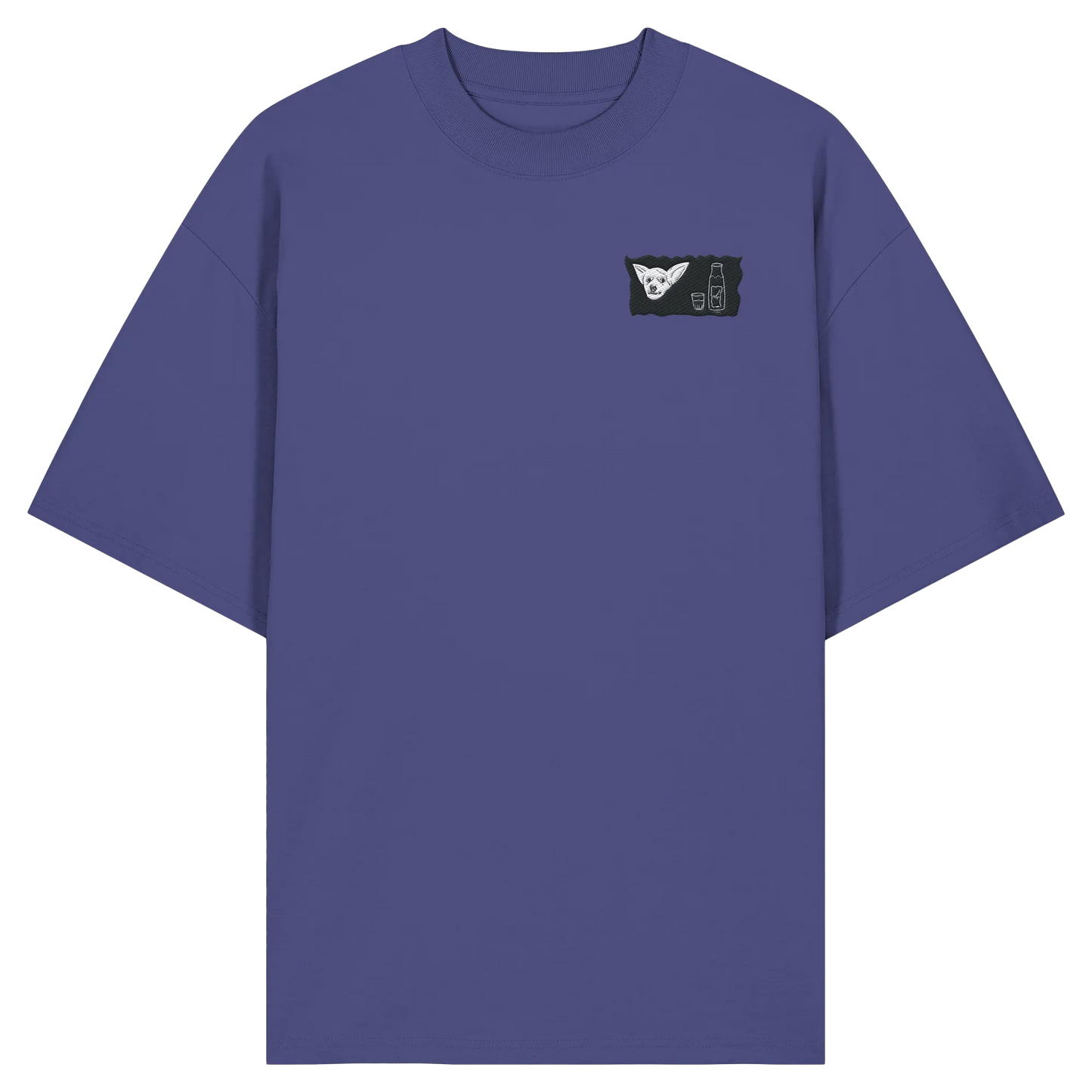 Aragh Sagi Embroidery - Organic Oversize Shirt (Stick)