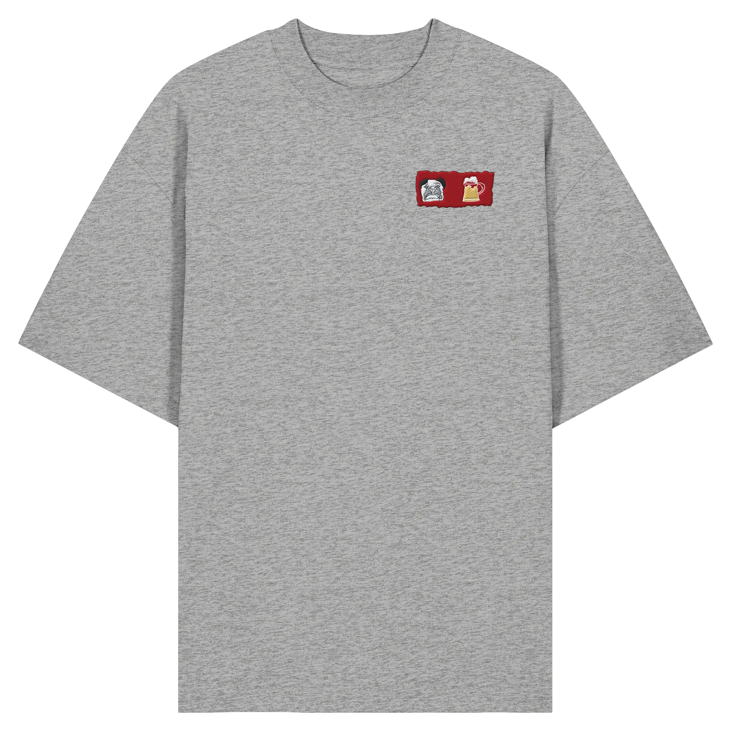 Bark and Brew Embroidery - Organic Oversize Shirt (Stick)