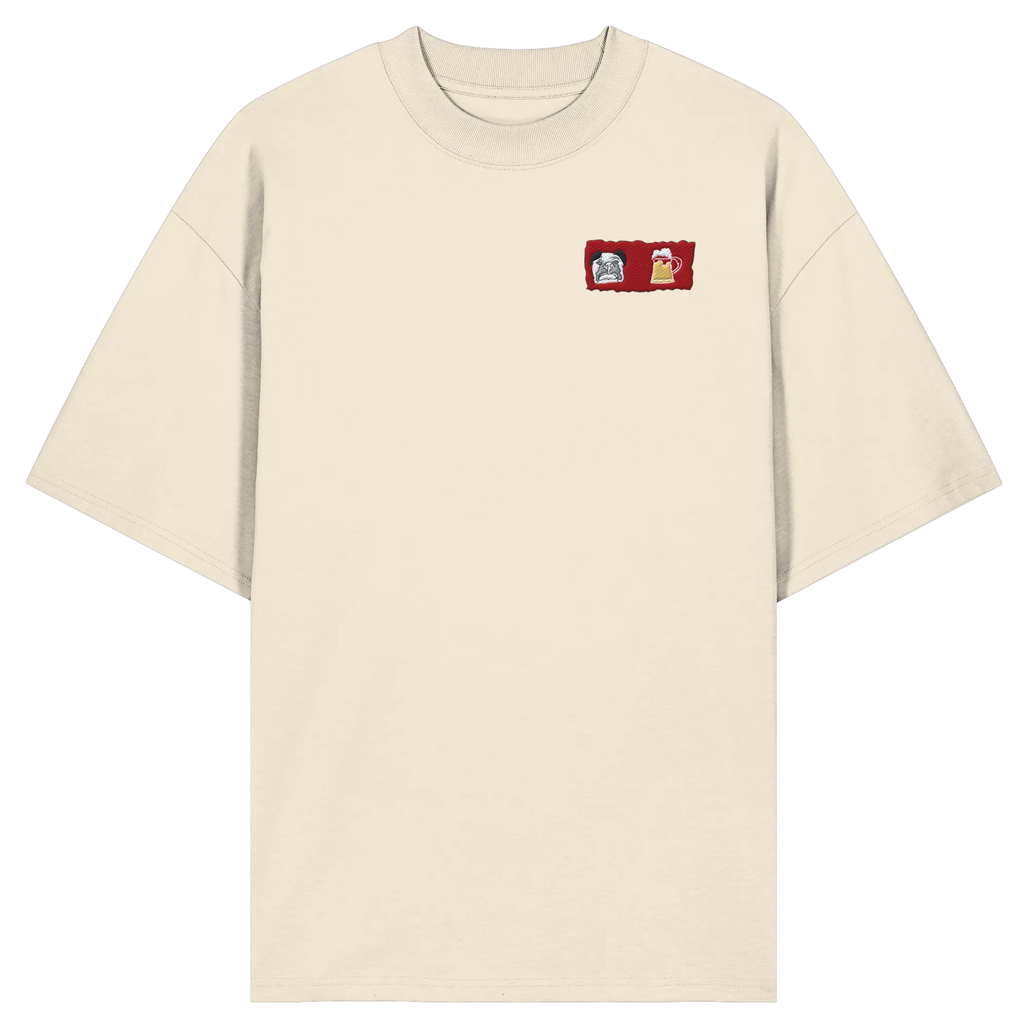 Bark and Brew Embroidery - Organic Oversize Shirt (Stick)