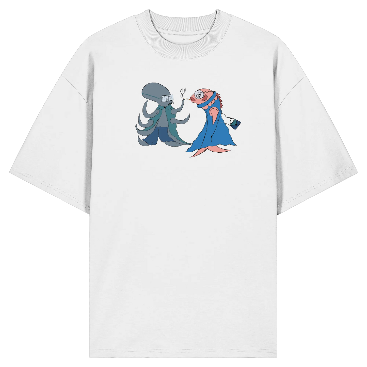 Octopus Dialogue - Organic Oversize Shirt