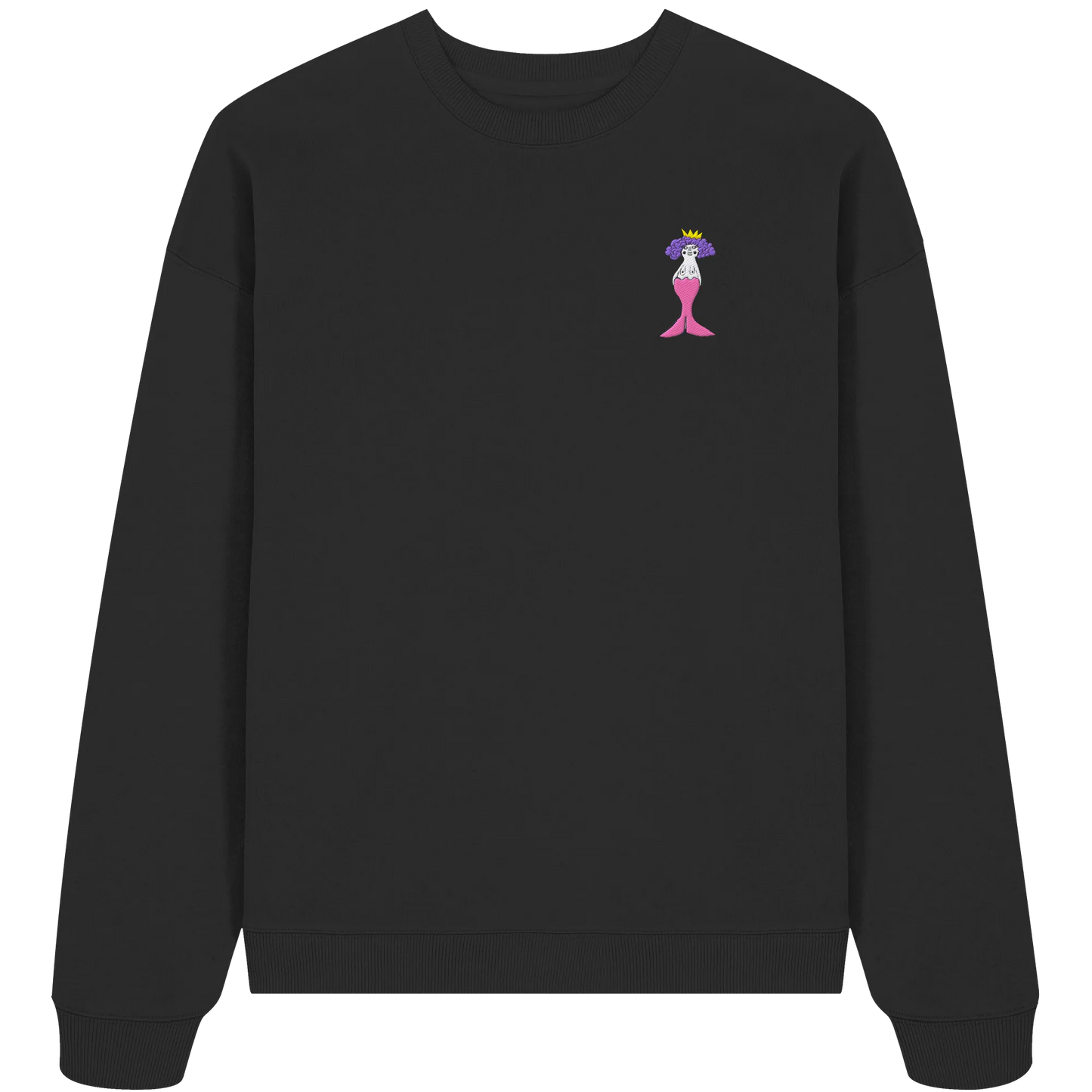 Mermaid Embroidered - Organic Oversize Sweatshirt