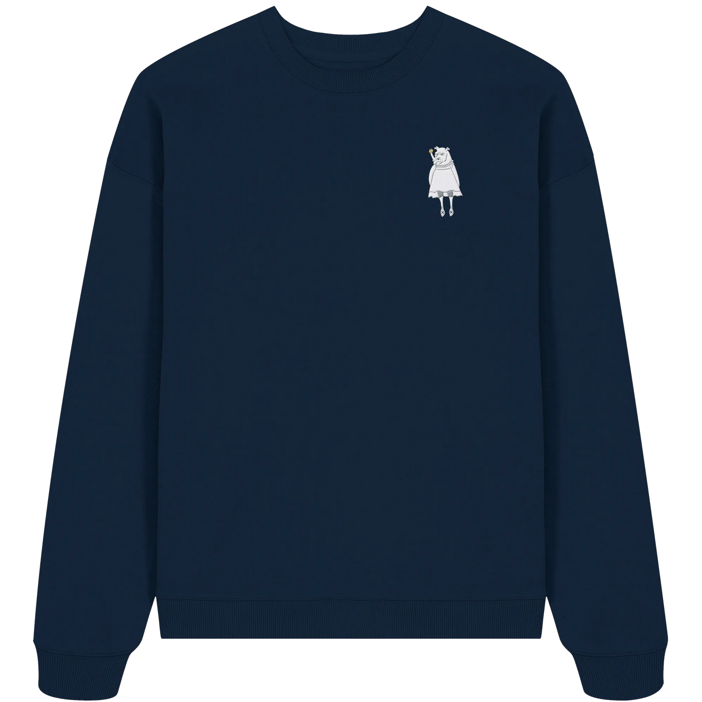 Rhino Embroidered - Organic Oversize Sweatshirt