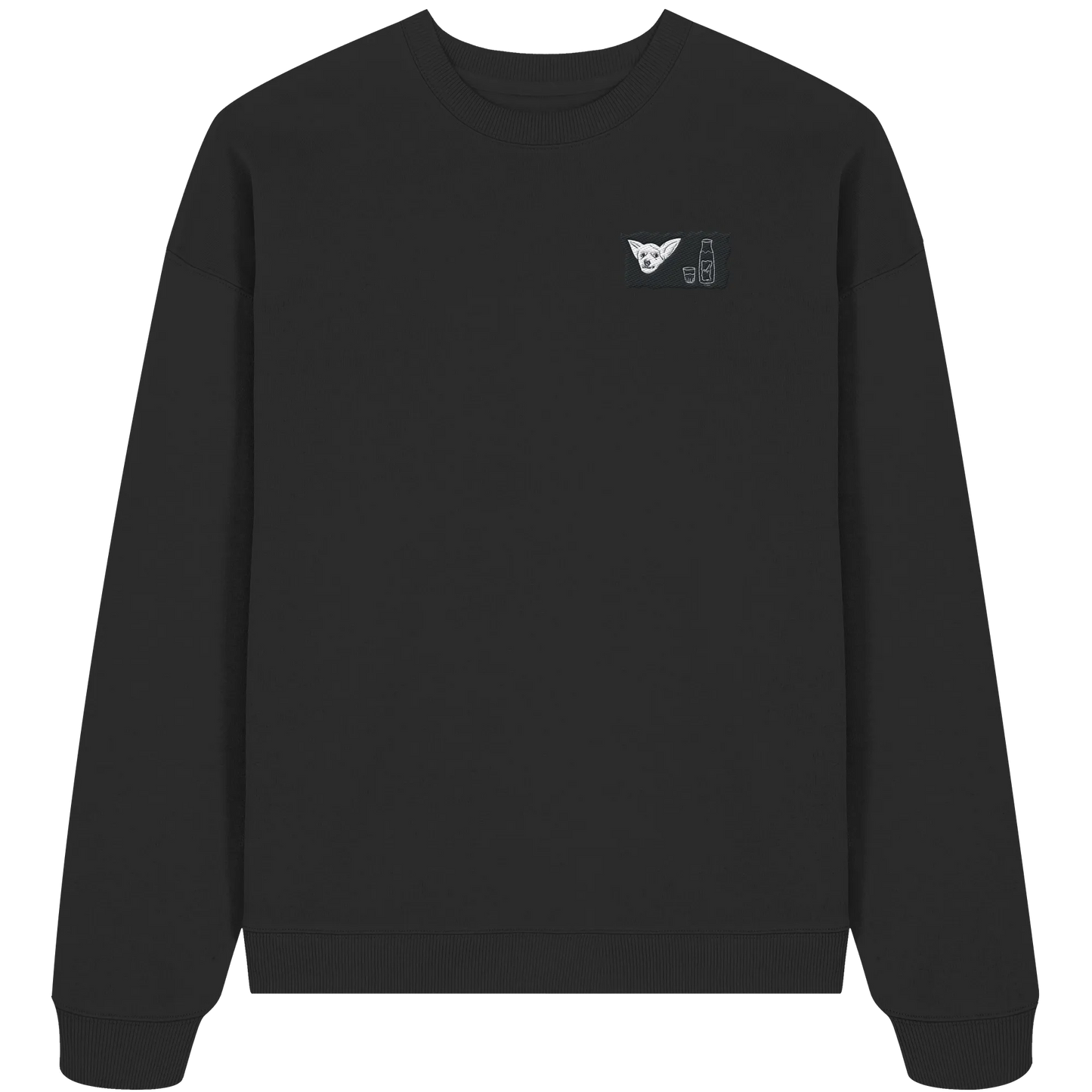 Aragh Sagi Embroidery - Organic Oversize Sweatshirt (Stick)