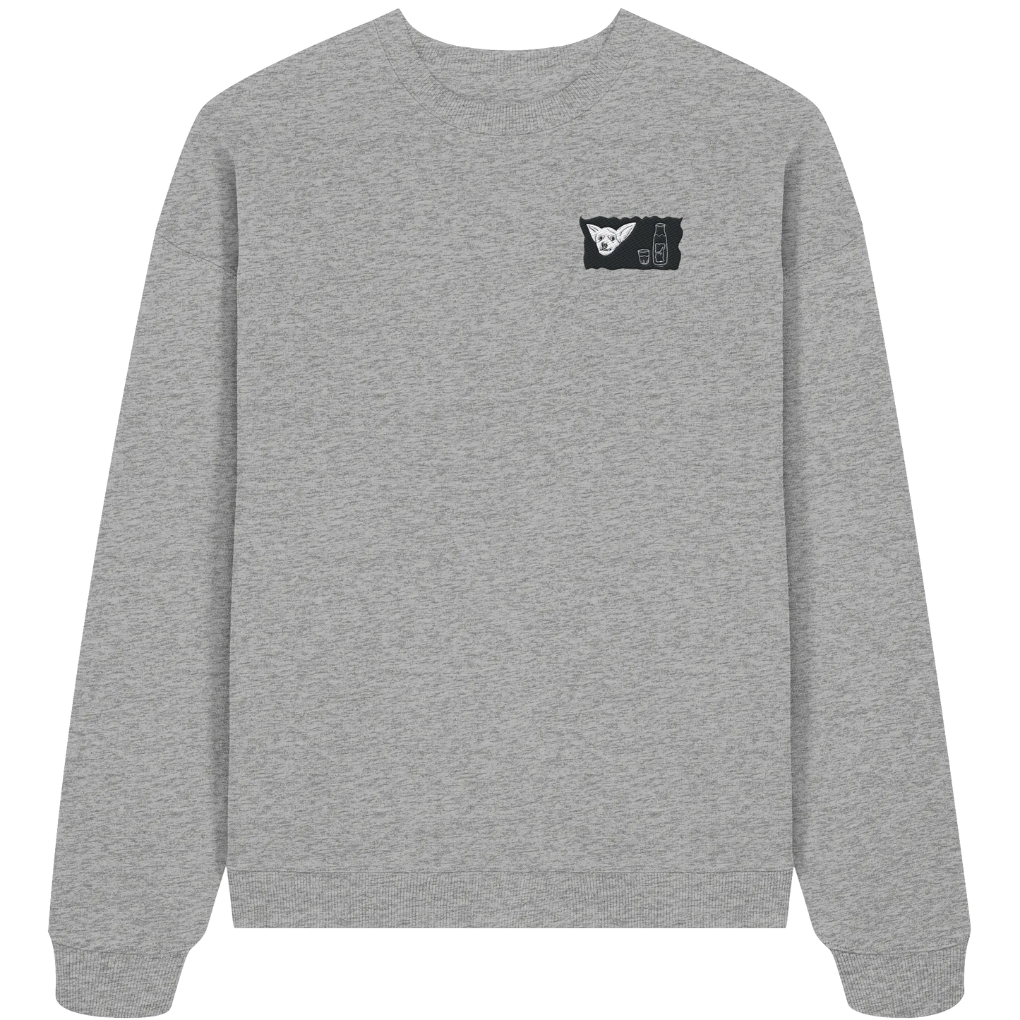 Aragh Sagi Embroidery - Organic Oversize Sweatshirt (Stick)