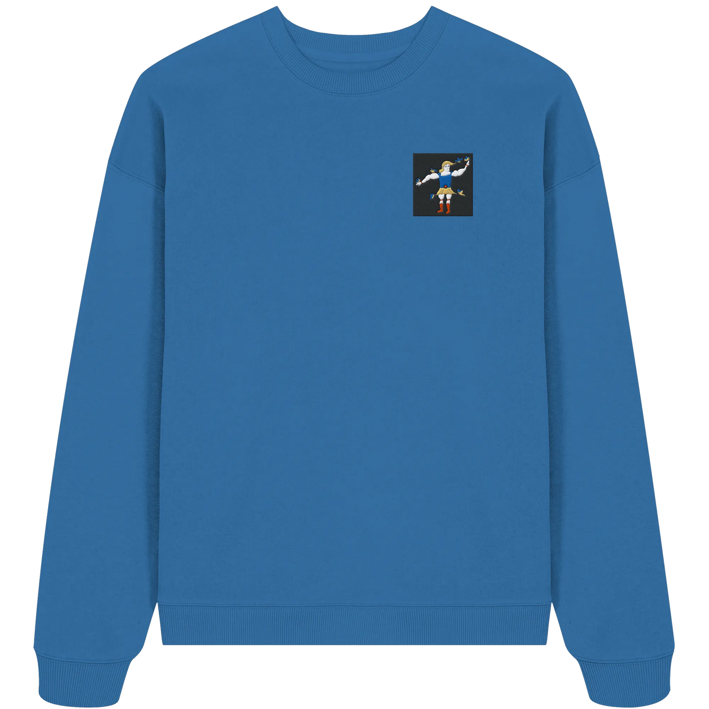 Hercules Embroidery - Organic Oversize Sweatshirt (Stick)
