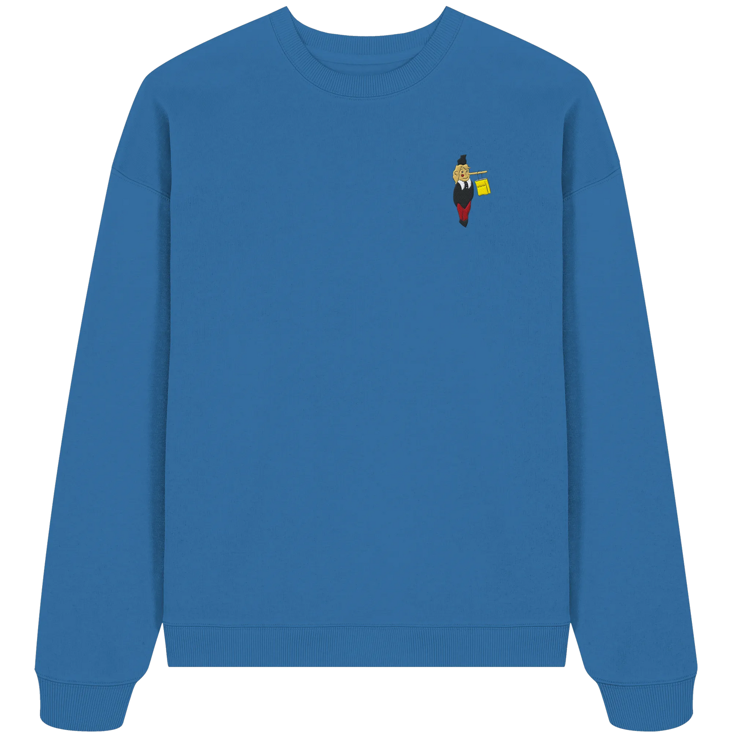 Pinocchio Embroidery - Organic Oversize Sweatshirt (Stick)