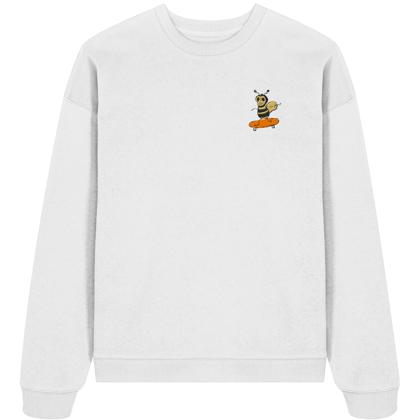Rolling Bee - Organic Oversize Sweatshirt (Stick)