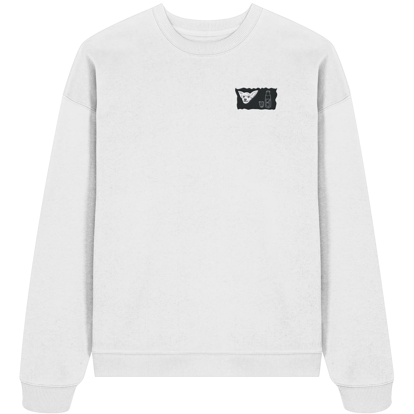 Aragh Sagi Embroidery - Organic Oversize Sweatshirt (Stick)