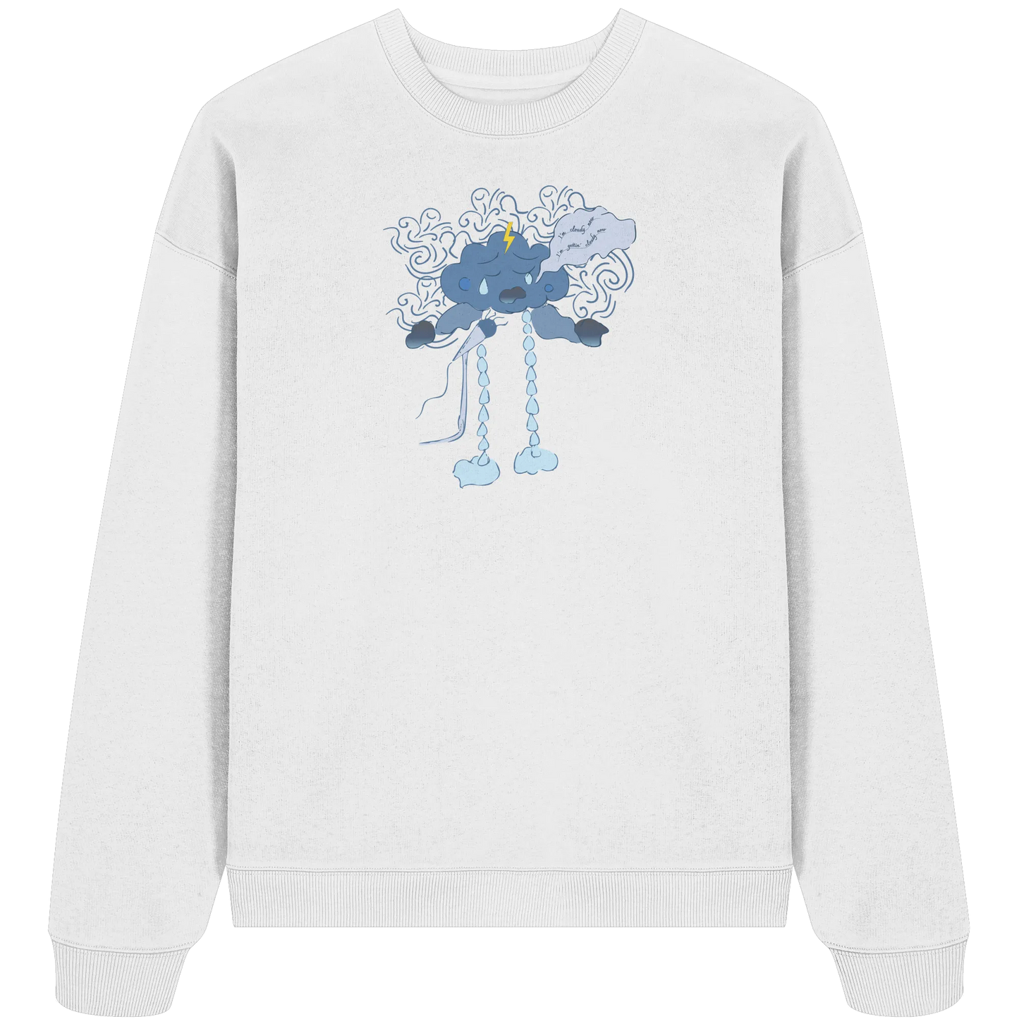 Cloudy Now - Organic Oversize Sweatshirt