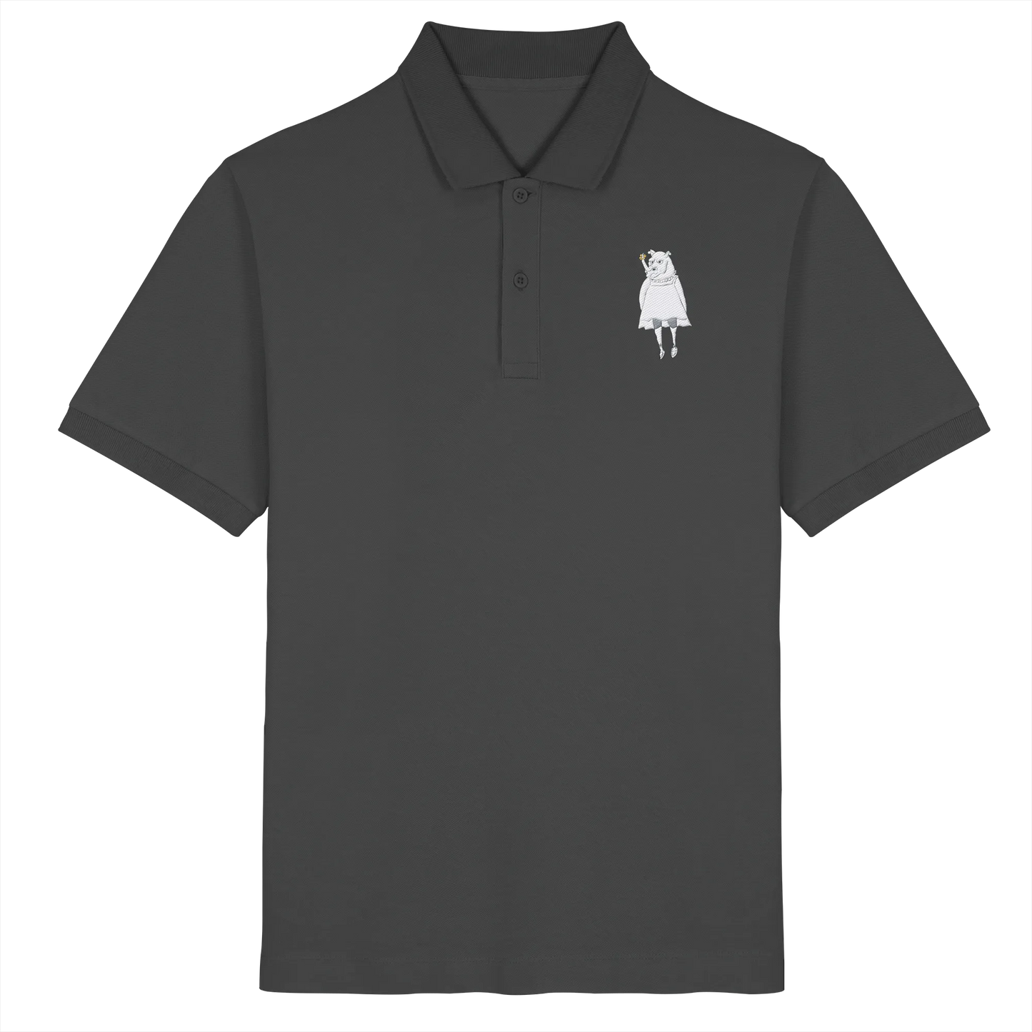 Rhino Embroidery - Organic Poloshirt (Stick)
