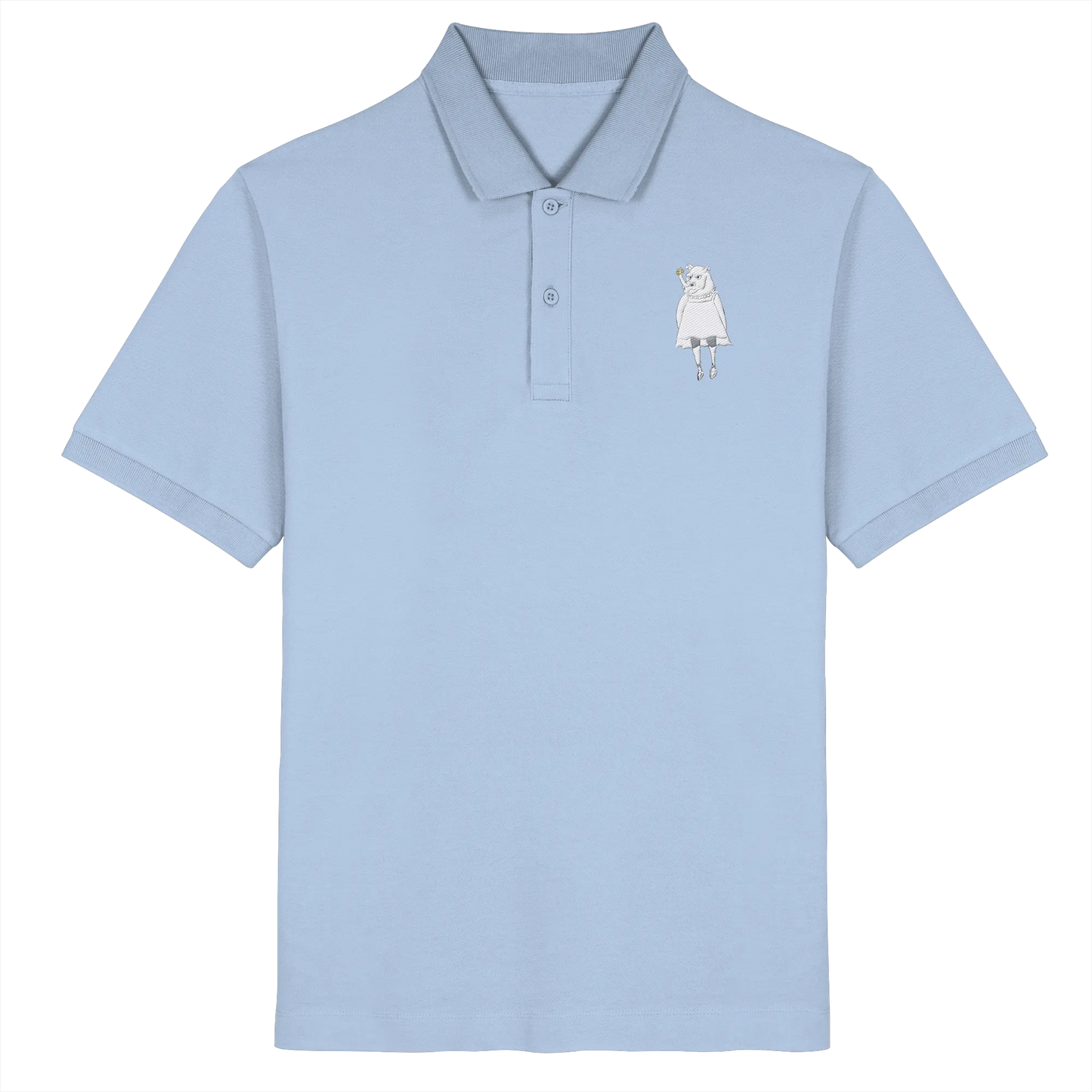 Rhino Embroidery - Organic Poloshirt (Stick)
