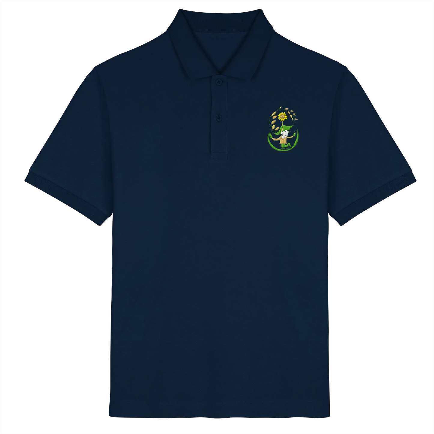 Hooded hope embroidery - Organic Poloshirt (Stick)