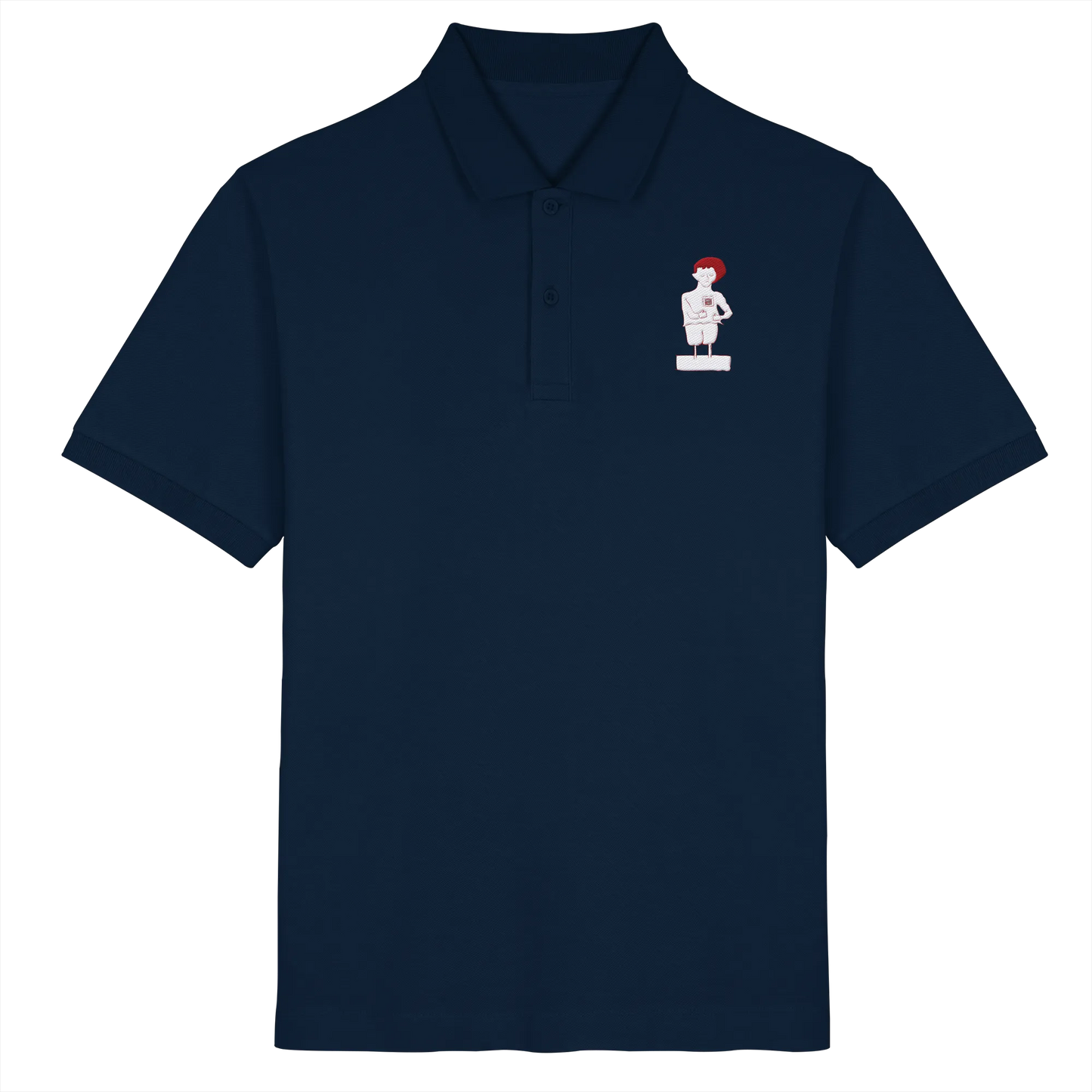 Connecting Embroidery - Organic Poloshirt (Stick)