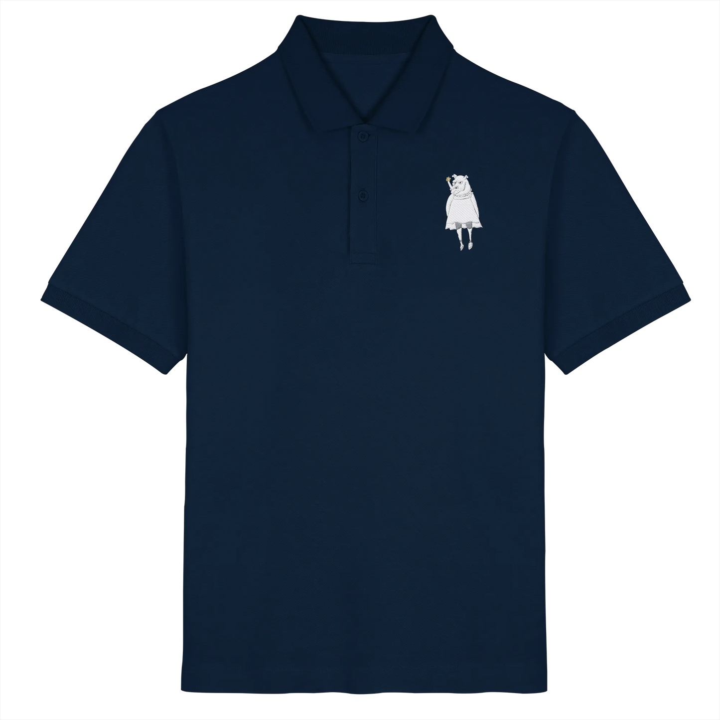 Rhino Embroidery - Organic Poloshirt (Stick)