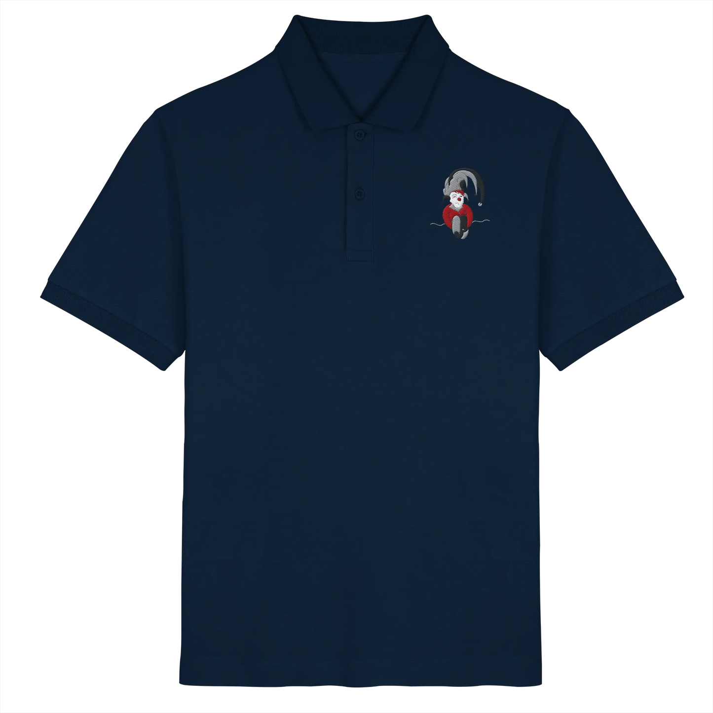 Blue Clown - Organic Poloshirt (Stick)