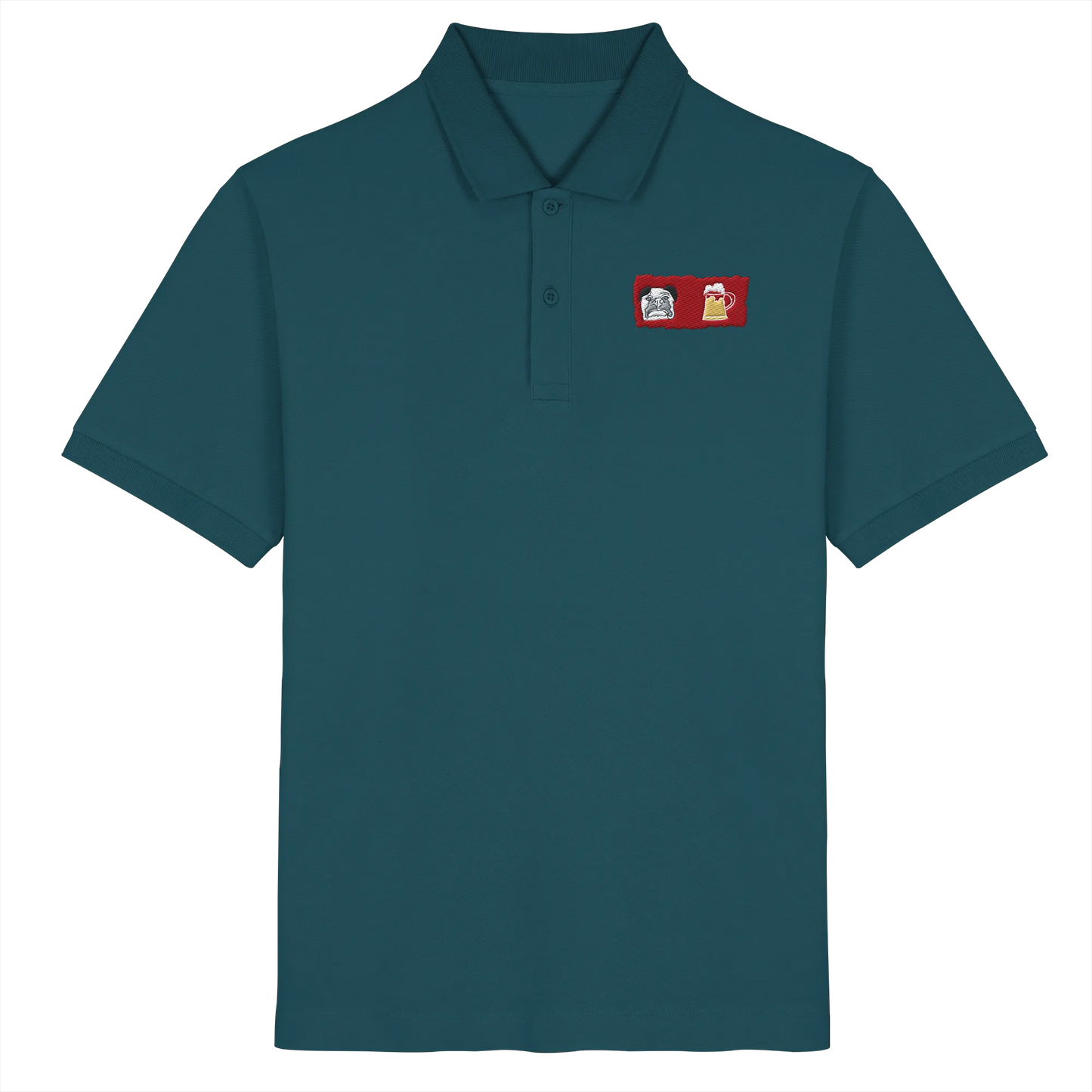 Bark and Brew Embroidery - Organic Poloshirt (Stick)