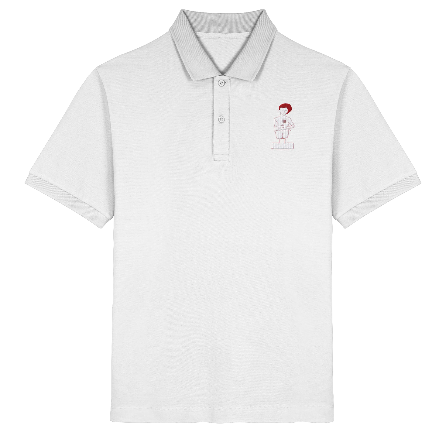 Connecting Embroidery - Organic Poloshirt (Stick)