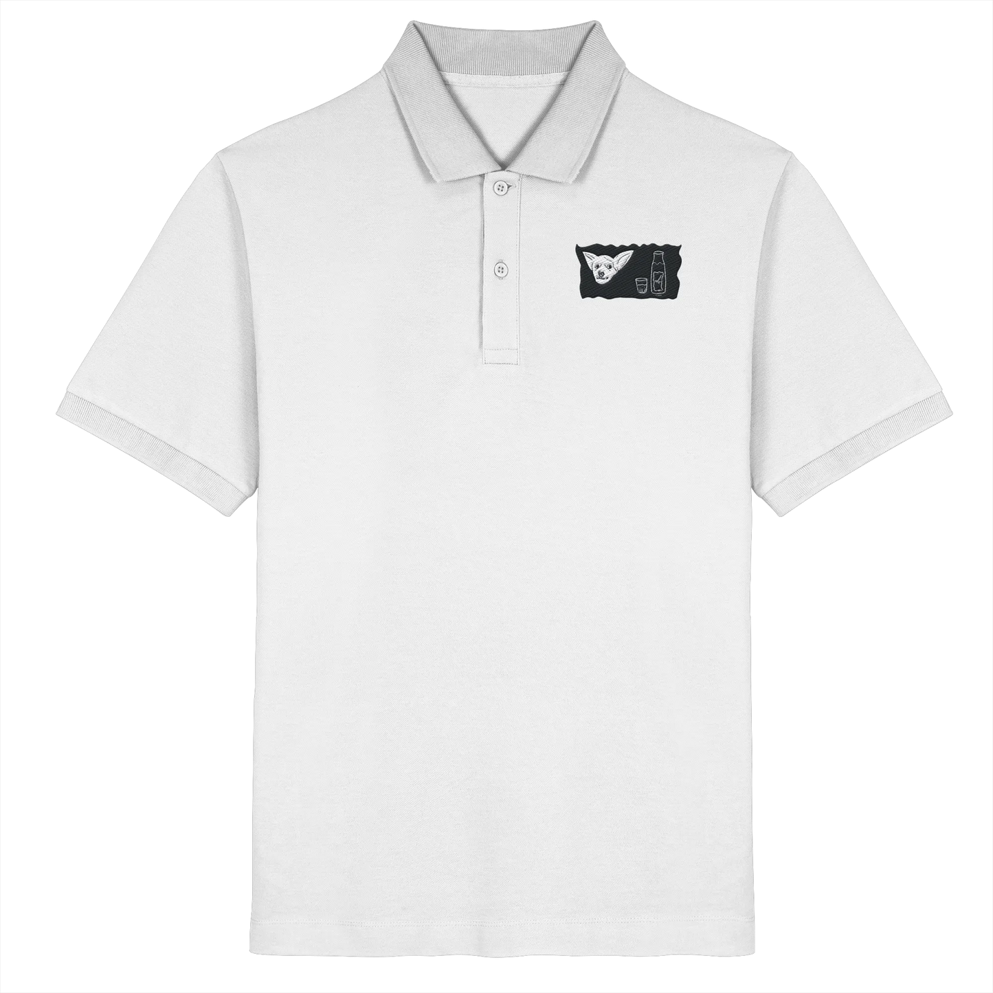 Aragh Sagi Embroidery - Organic Poloshirt (Stick)