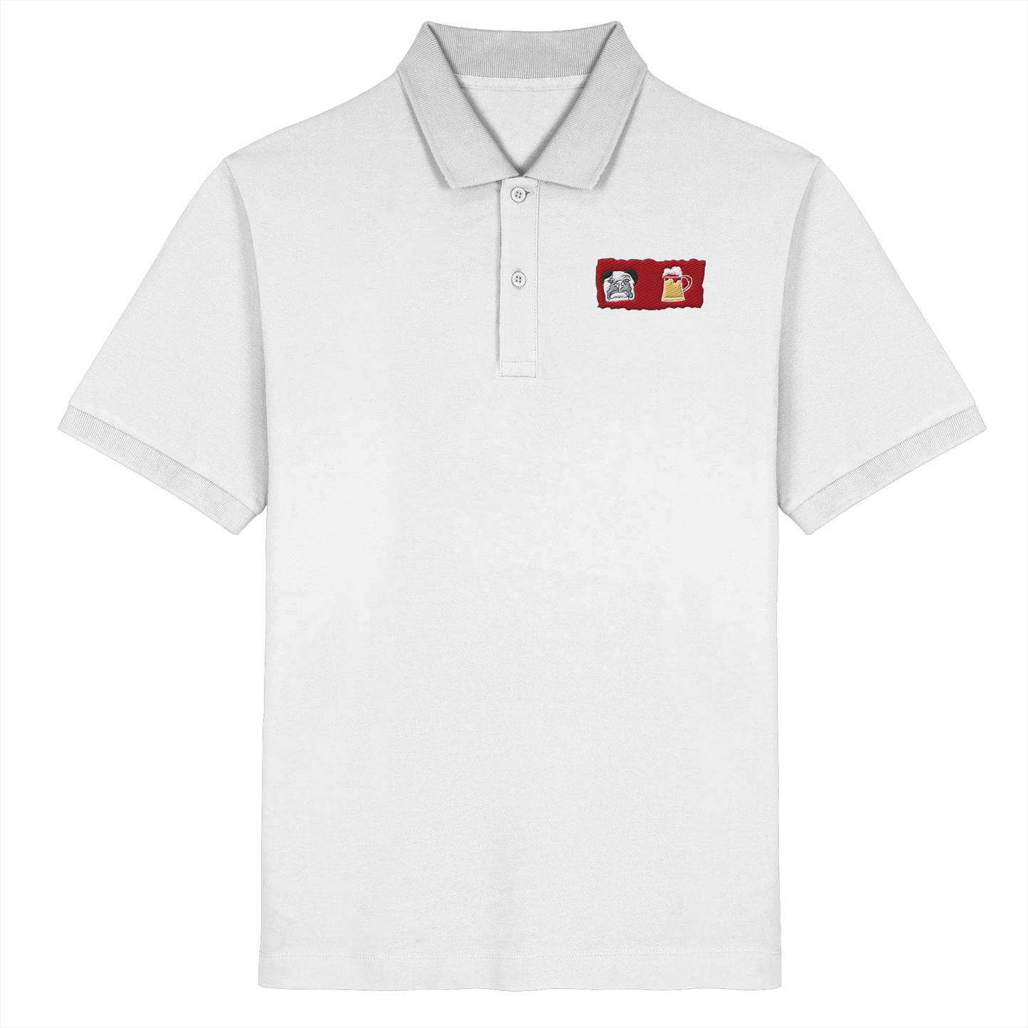 Bark and Brew Embroidery - Organic Poloshirt (Stick)