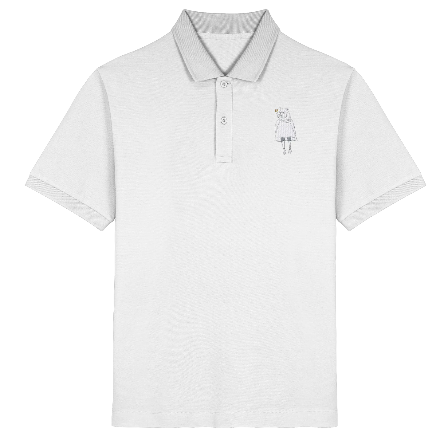 Rhino Embroidery - Organic Poloshirt (Stick)