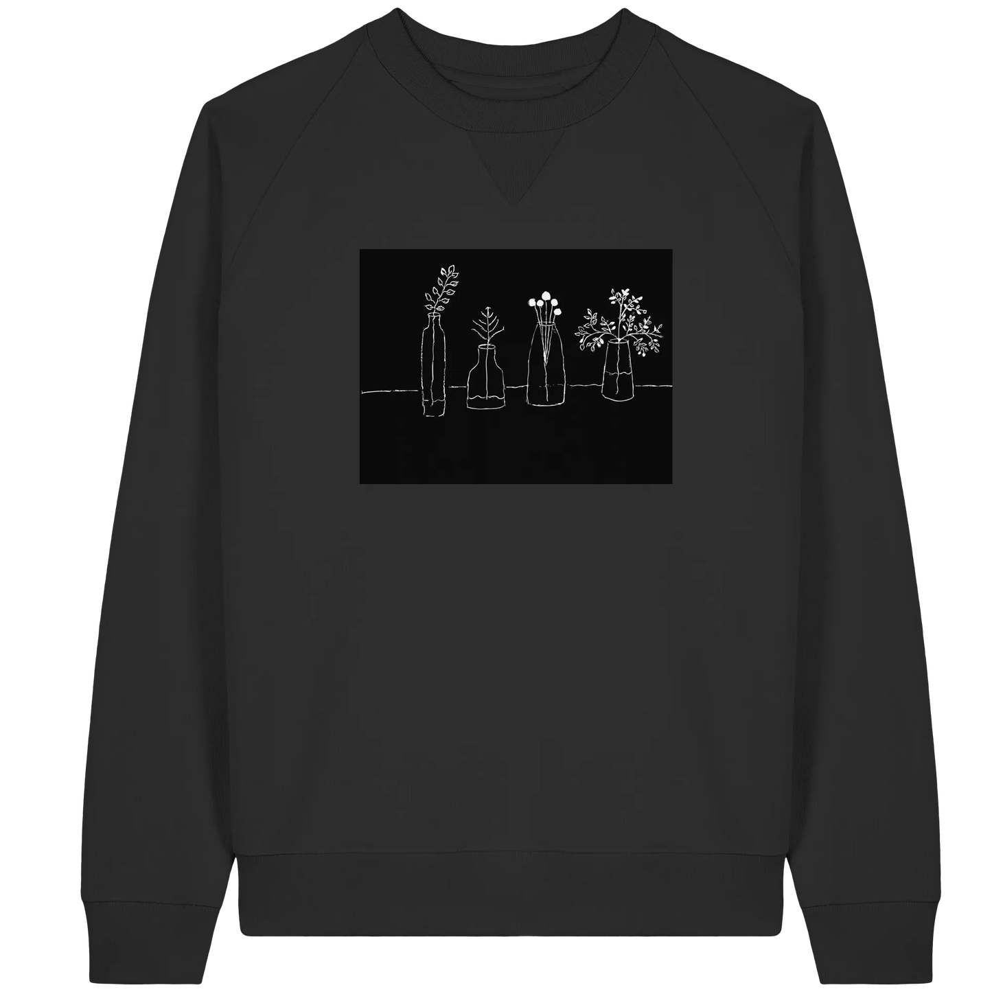 Flowers! - Organic Raglan Sweatshirt