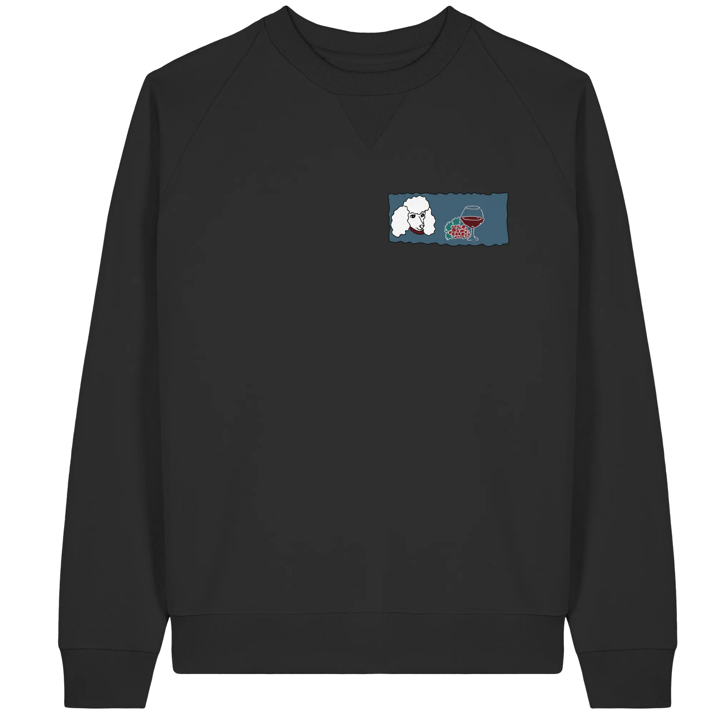 Wine Dog - Organic Raglan Sweatshirt