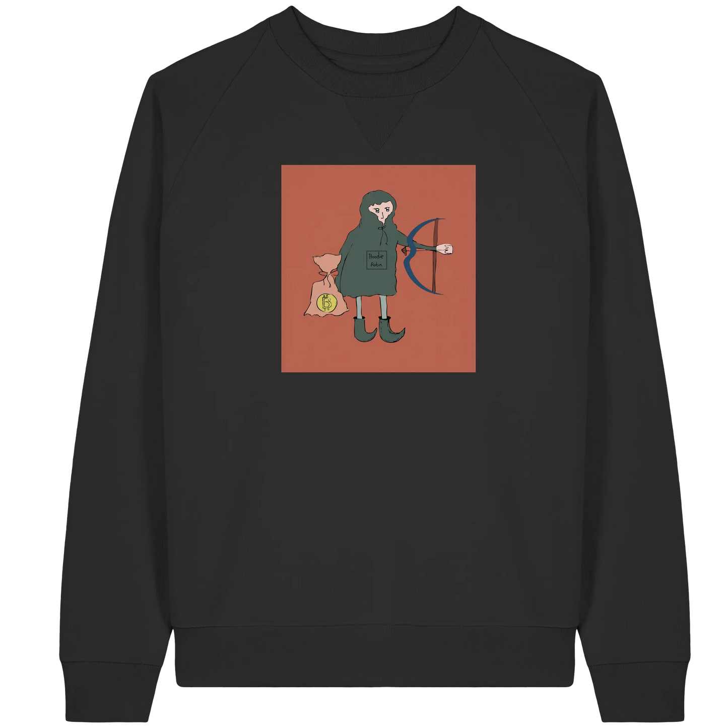 Hoodie Robin - Organic Raglan Sweatshirt