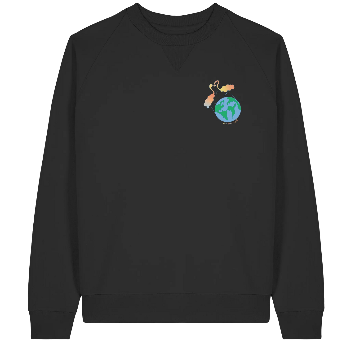 Love you Earth! - Organic Raglan Sweatshirt