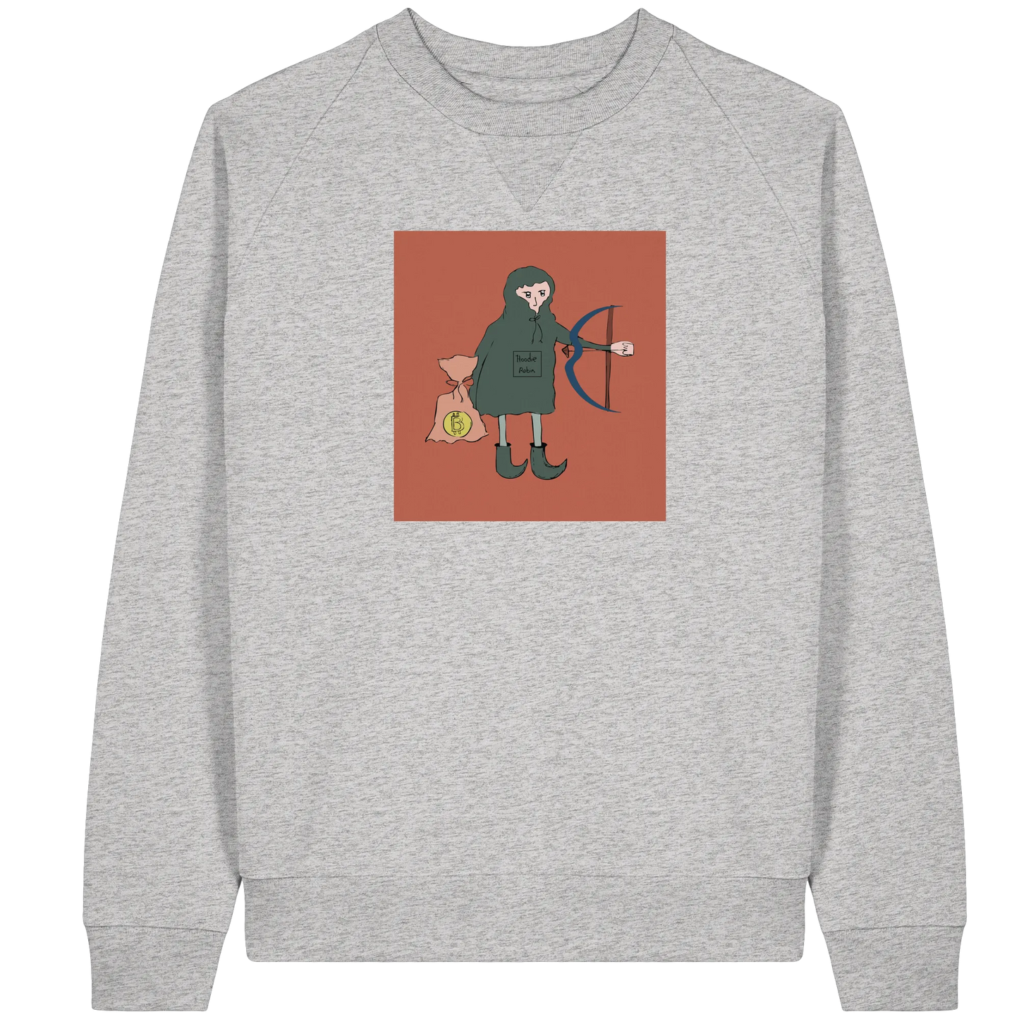 Hoodie Robin - Organic Raglan Sweatshirt