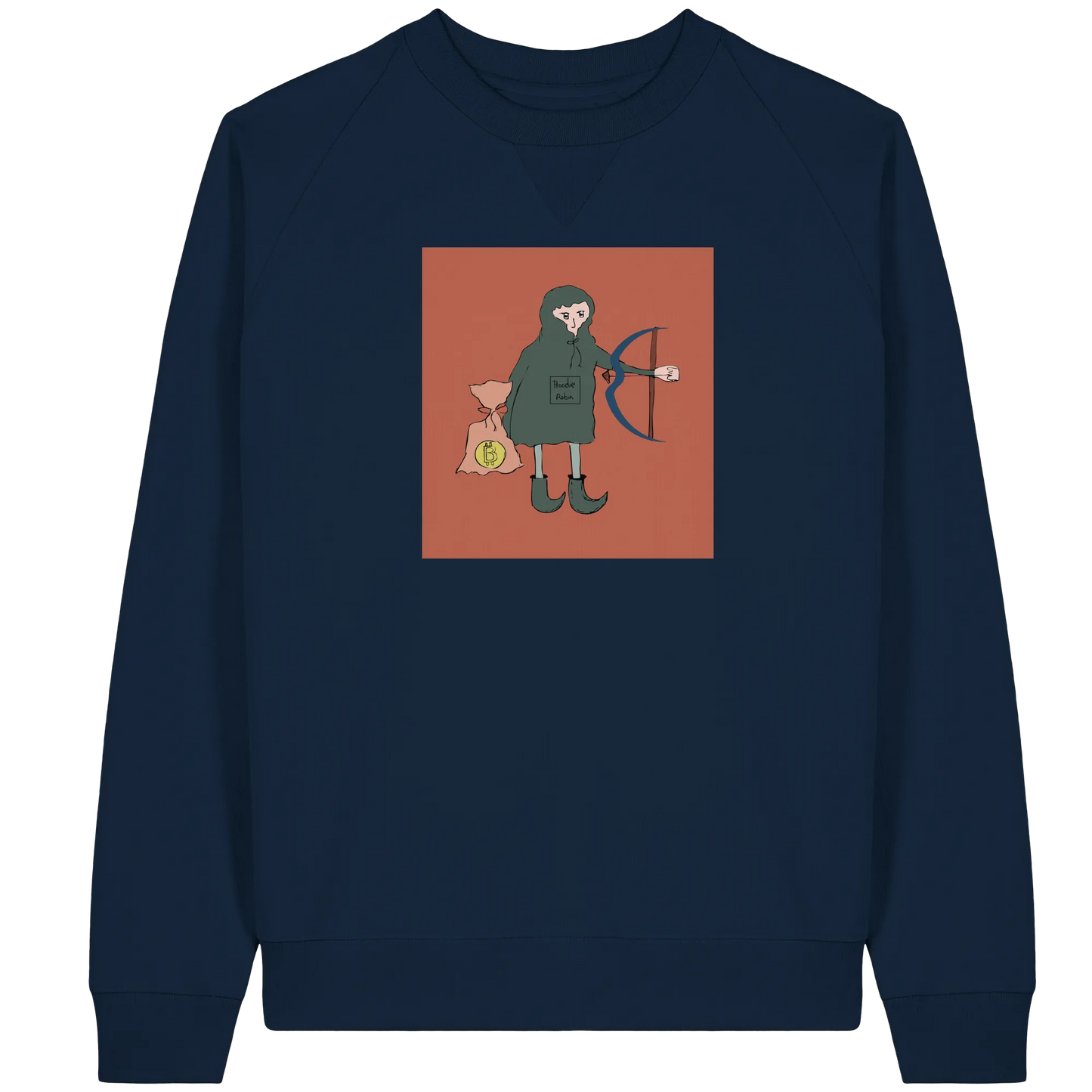 Hoodie Robin - Organic Raglan Sweatshirt