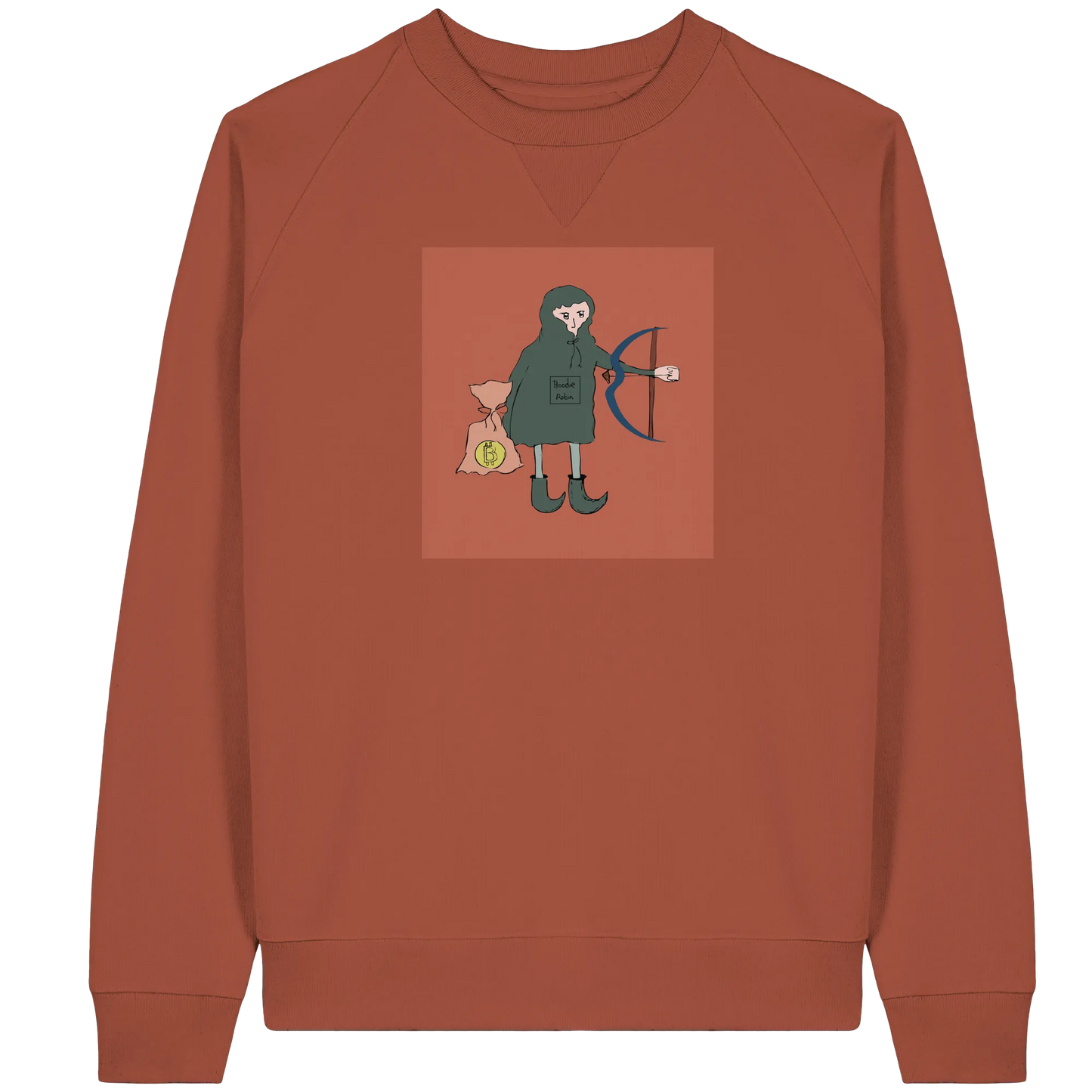 Hoodie Robin - Organic Raglan Sweatshirt