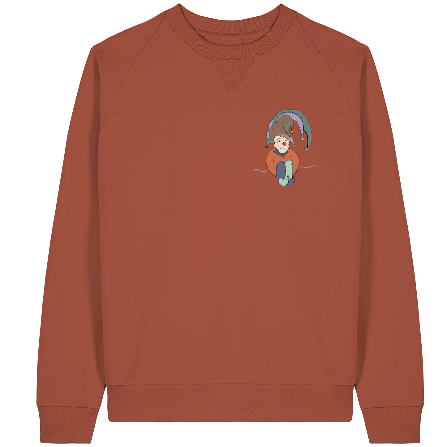 Blue Clown - Organic Raglan Sweatshirt