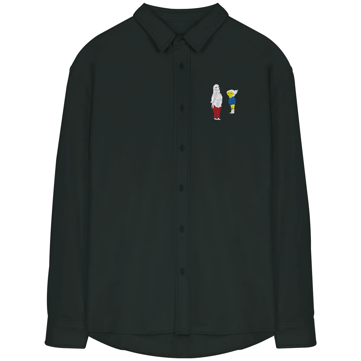 Darwin Embroidery - Organic Relaxed Button-Up Shirt