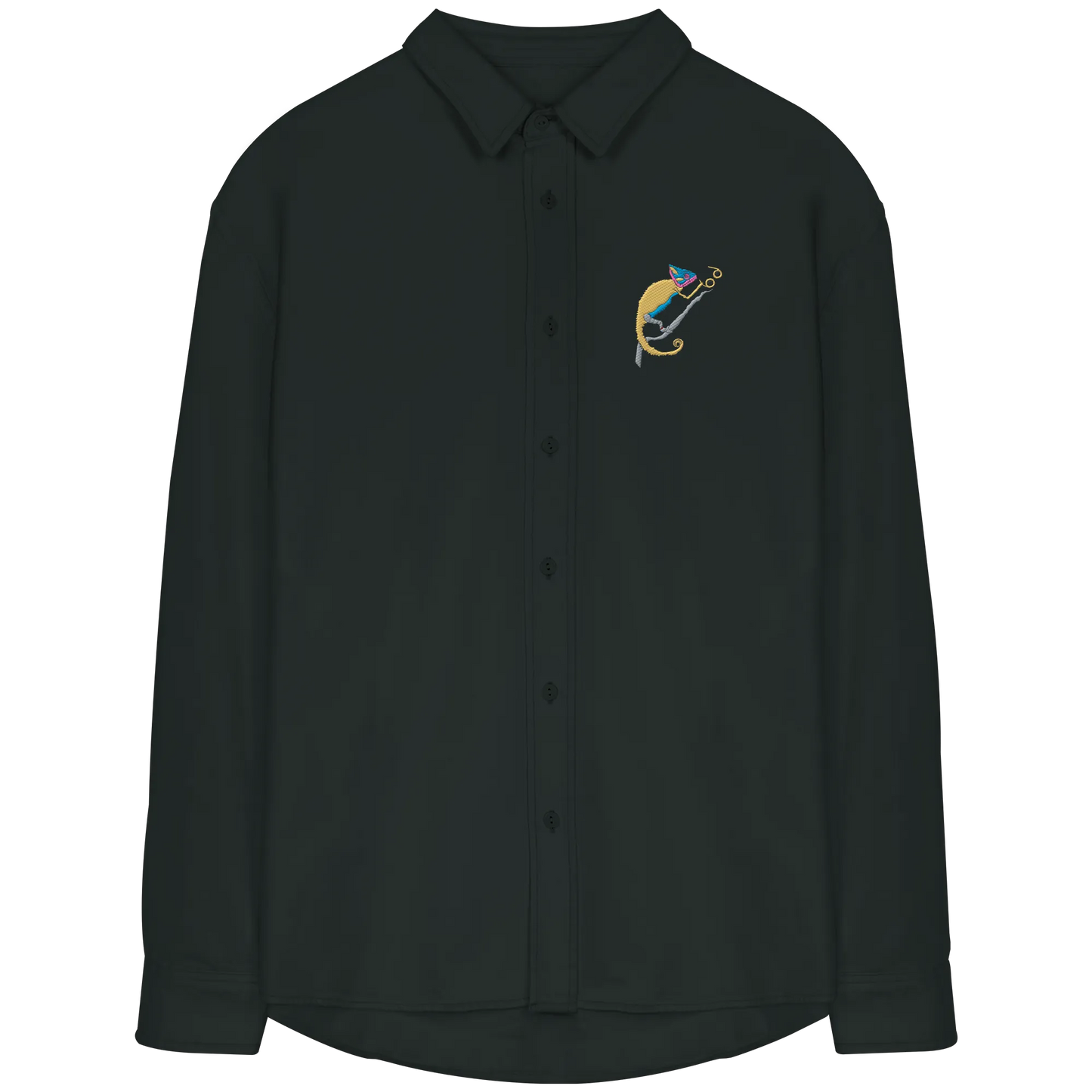 Don't call me Embroidered - Organic Relaxed Button-Up Shirt