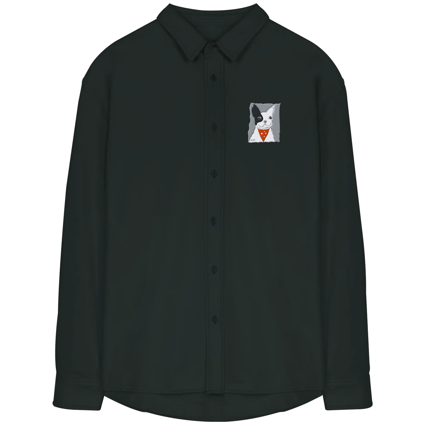Diez Embroidery - Organic Relaxed Button-Up Shirt