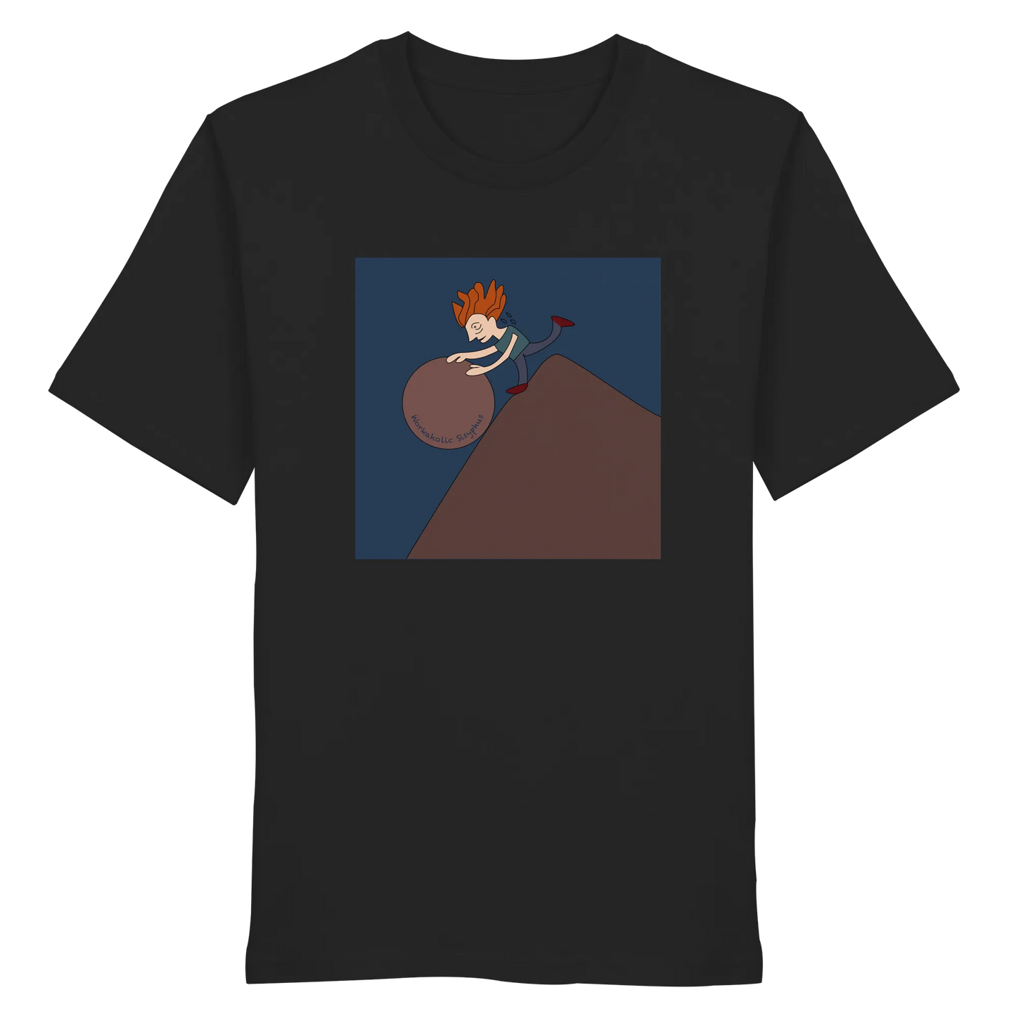 workaholic Sisyphus - Midweight regular fit -organic shirt