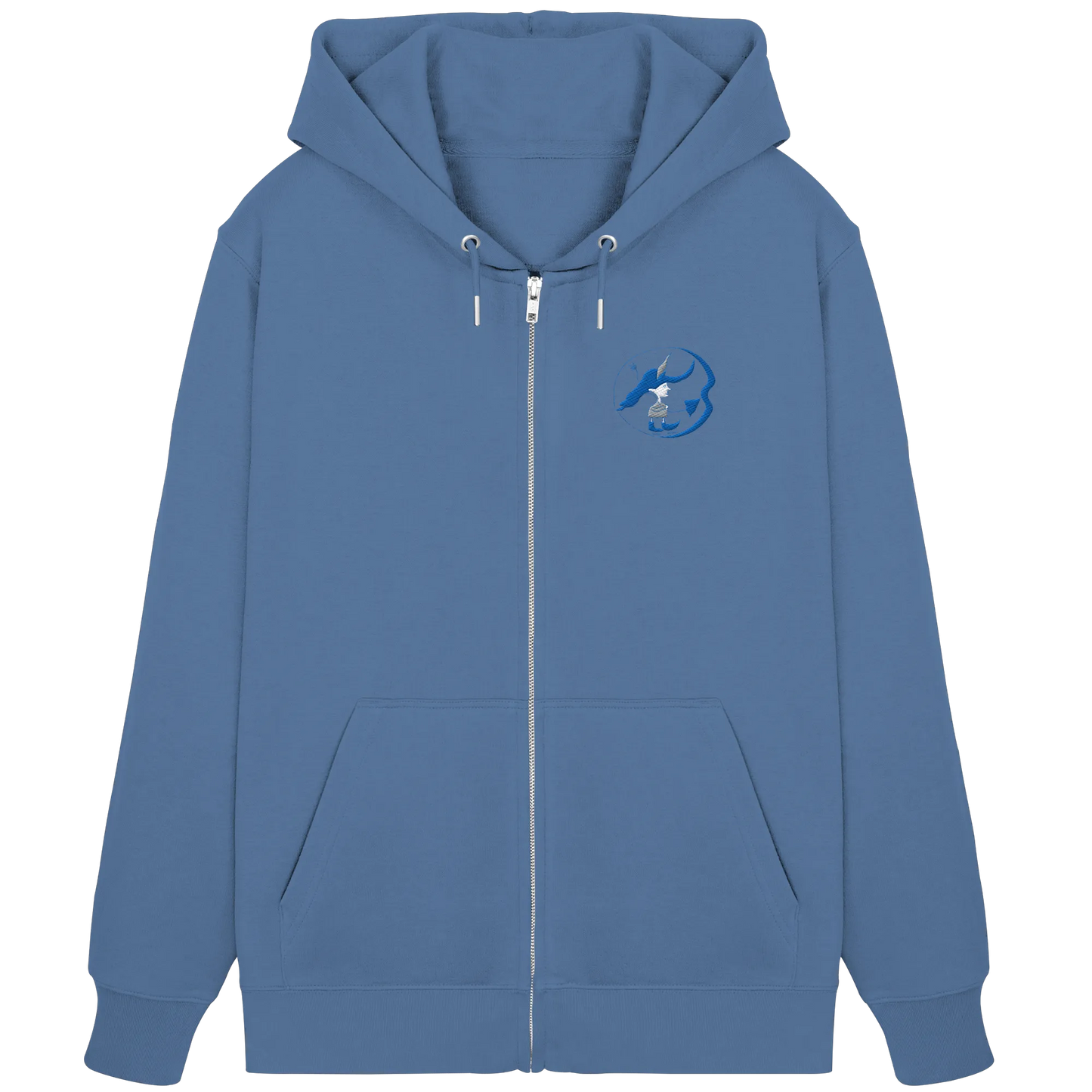 Inner Robin Embroidery - Organic Zipper (Stick)
