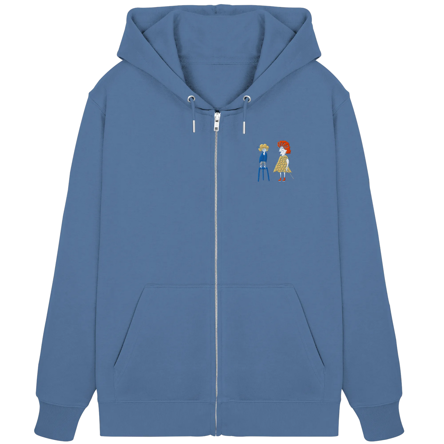 Grandma Embroidery - Organic Zipper (Stick)