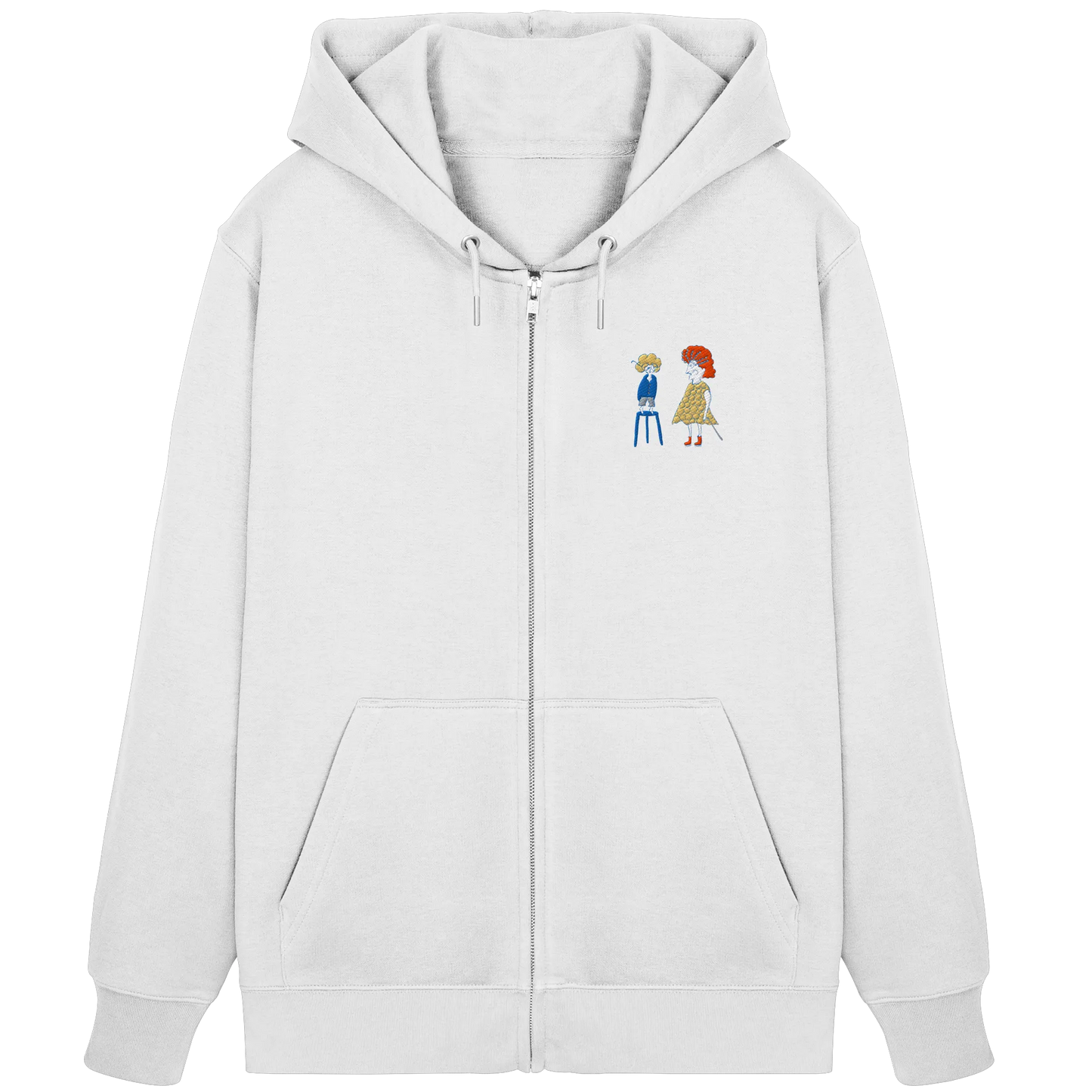 Grandma Embroidery - Organic Zipper (Stick)