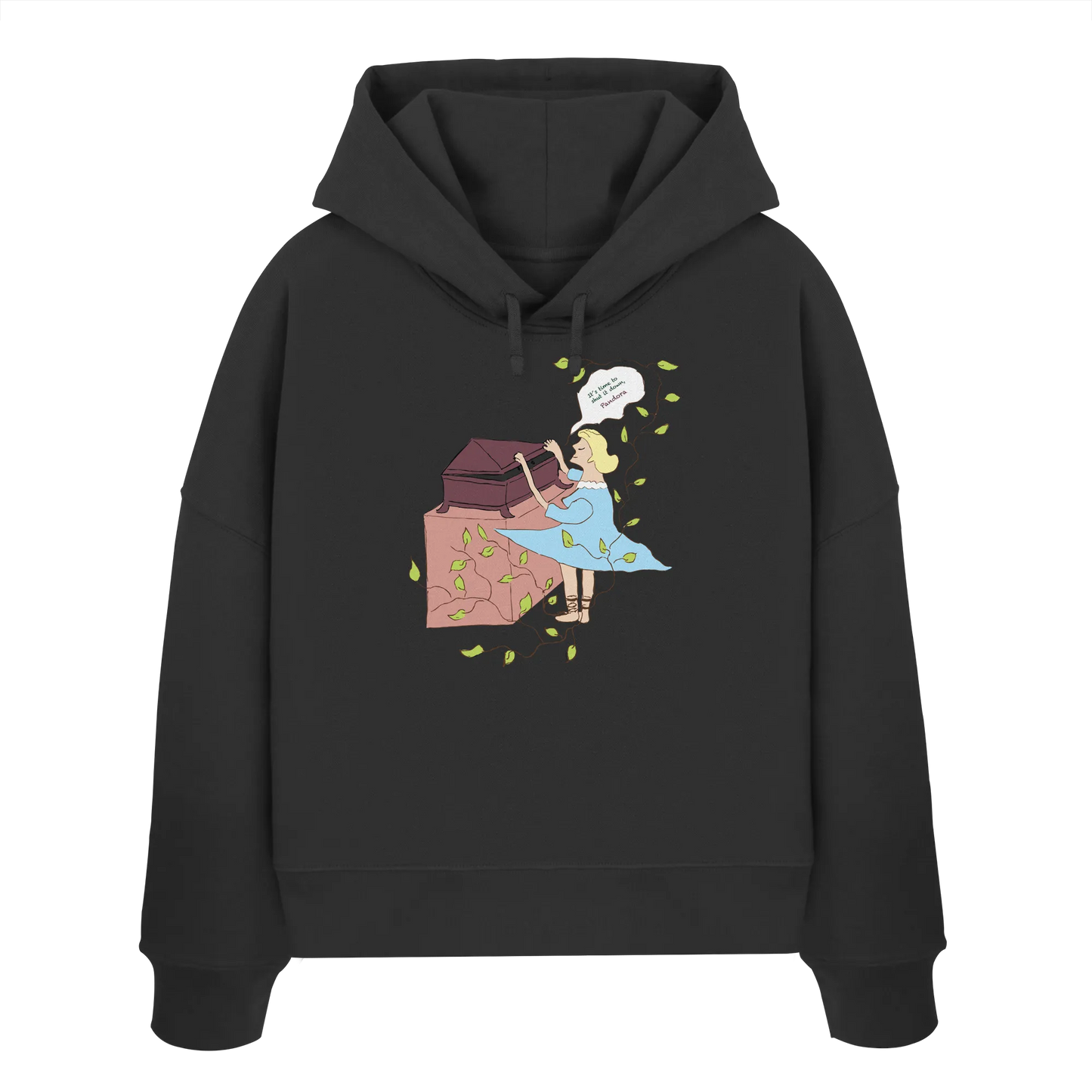 it's time to shut it down pandora! - Womens Organic Boxcut Hoodie