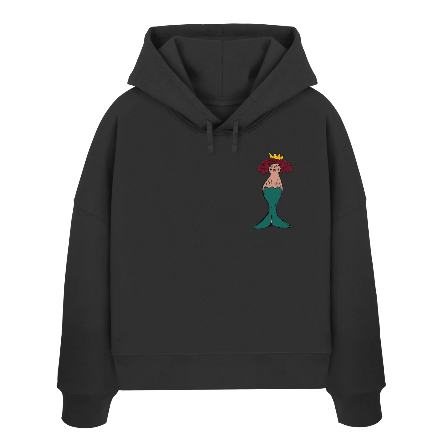 Mermaid - Womens Organic Boxcut Hoodie