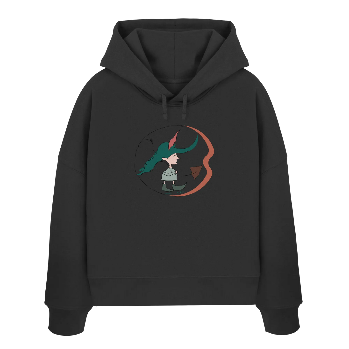 Inner Robin - Womens Organic Boxcut Hoodie