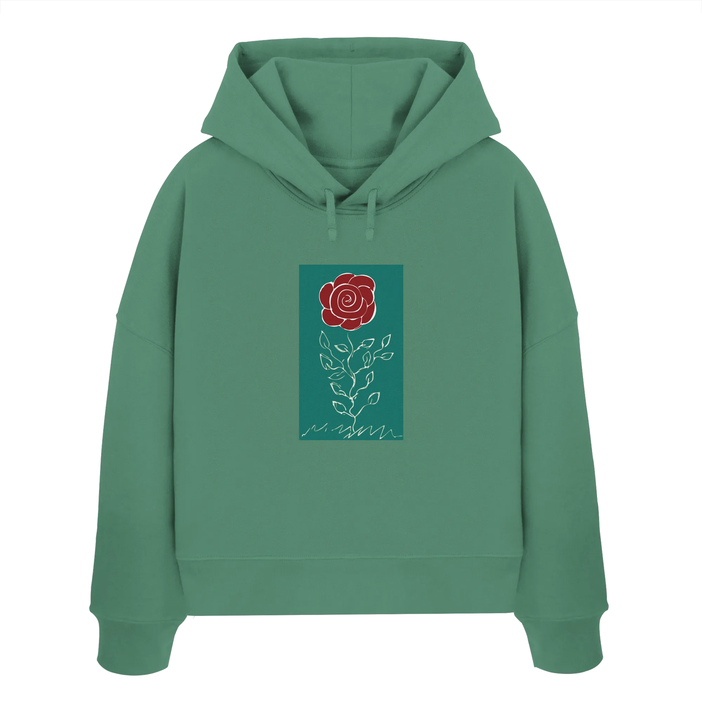 Rose - Womens Organic Boxcut Hoodie